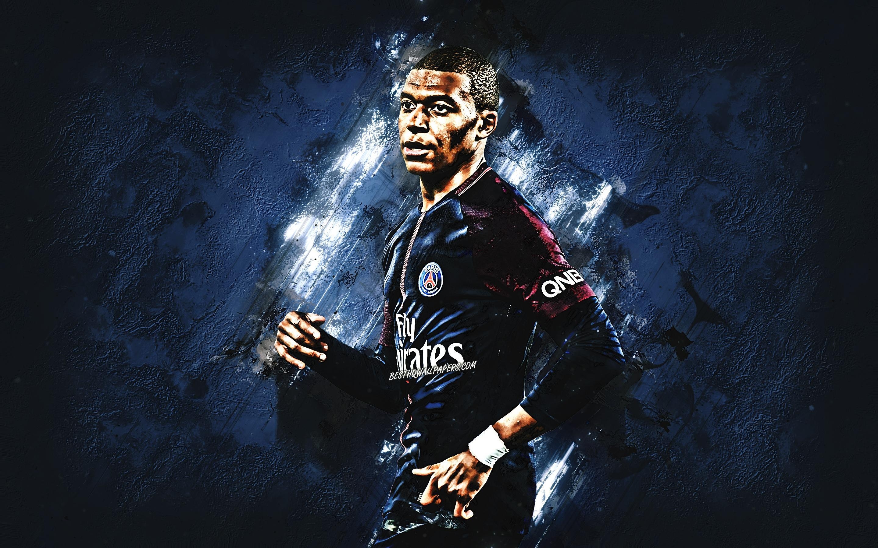 2880x1800 Download wallpaper Kylian Mbappe, PSG, French footballer, Desktop