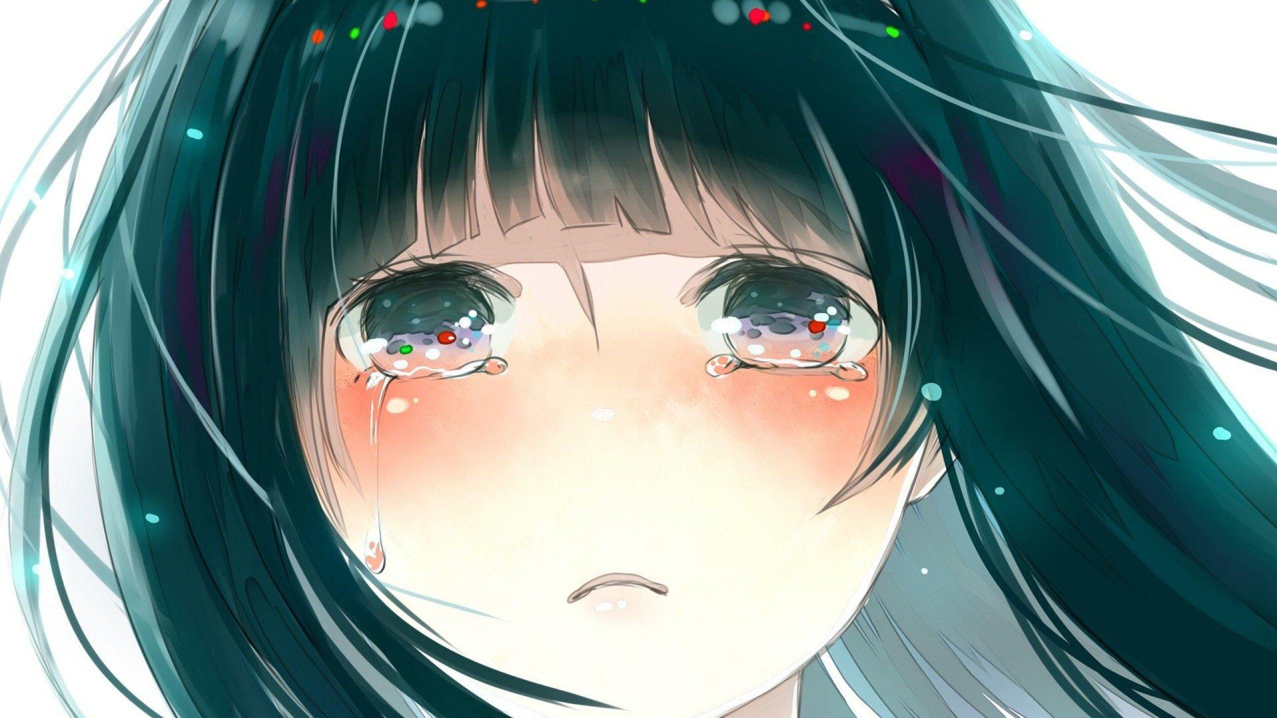 2560x1440 Wallpaper Of Girl Crying, Desktop