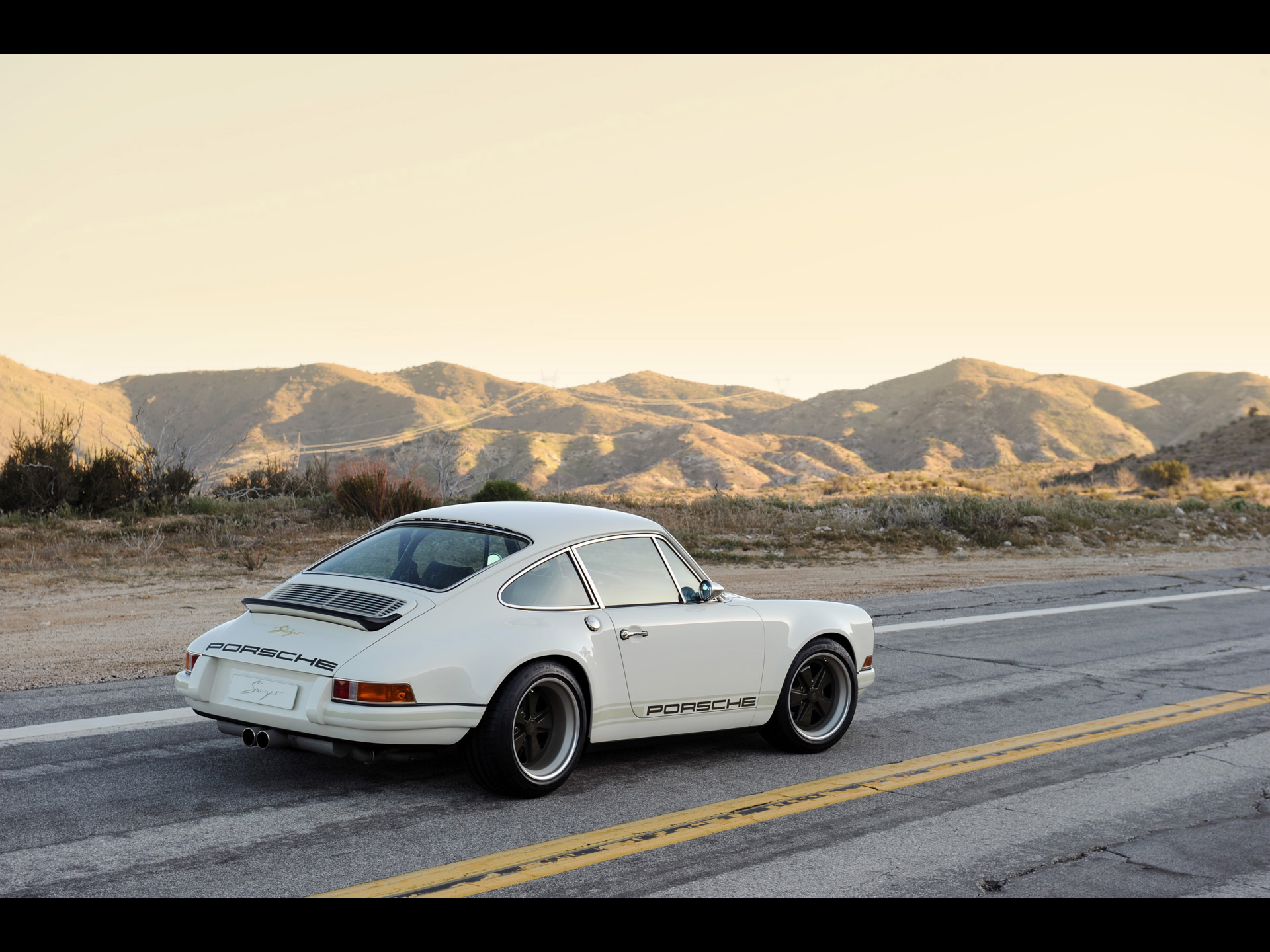 1920x1440 White Singer Porsche 911 Side wallpaper. White Singer Porsche 911 Side, Desktop