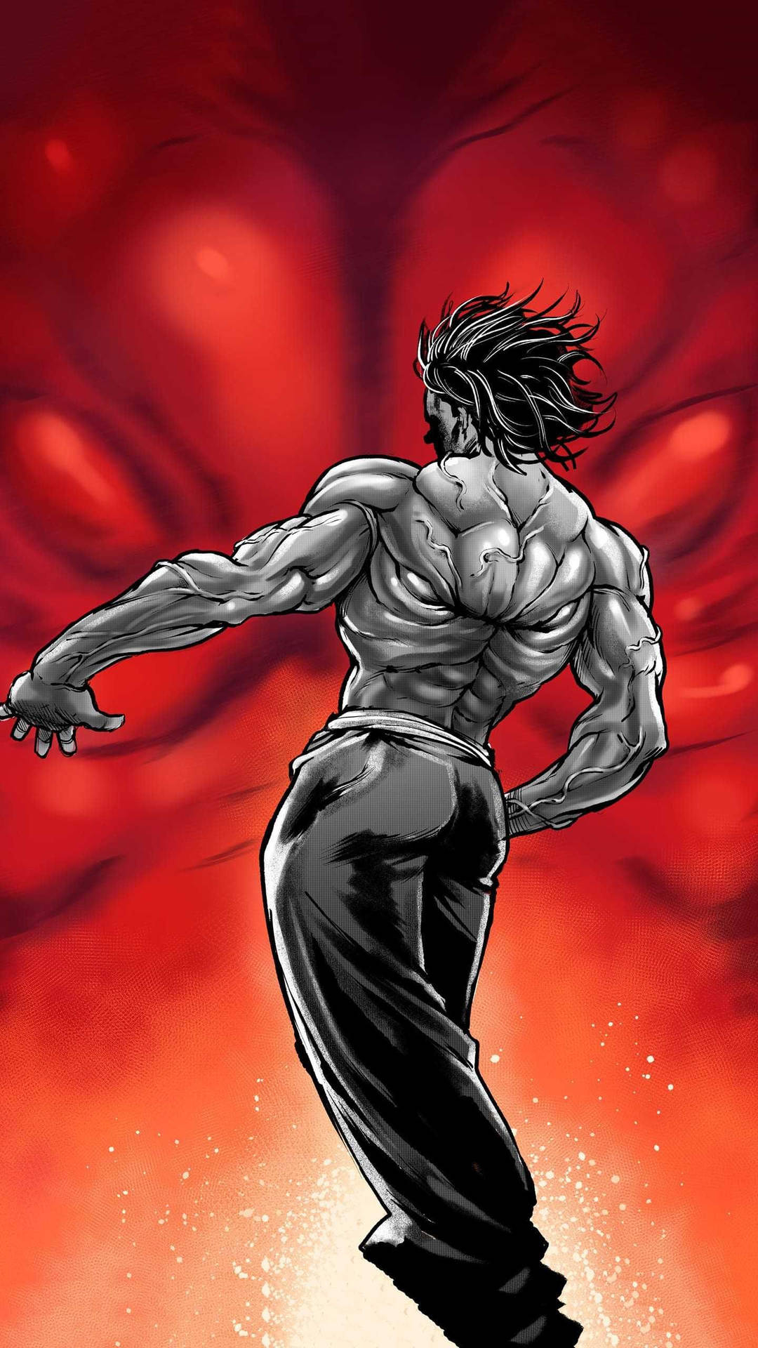 1080x1920 Download Baki HD Yujiro Hanma Demon Face Wallpaper, Phone