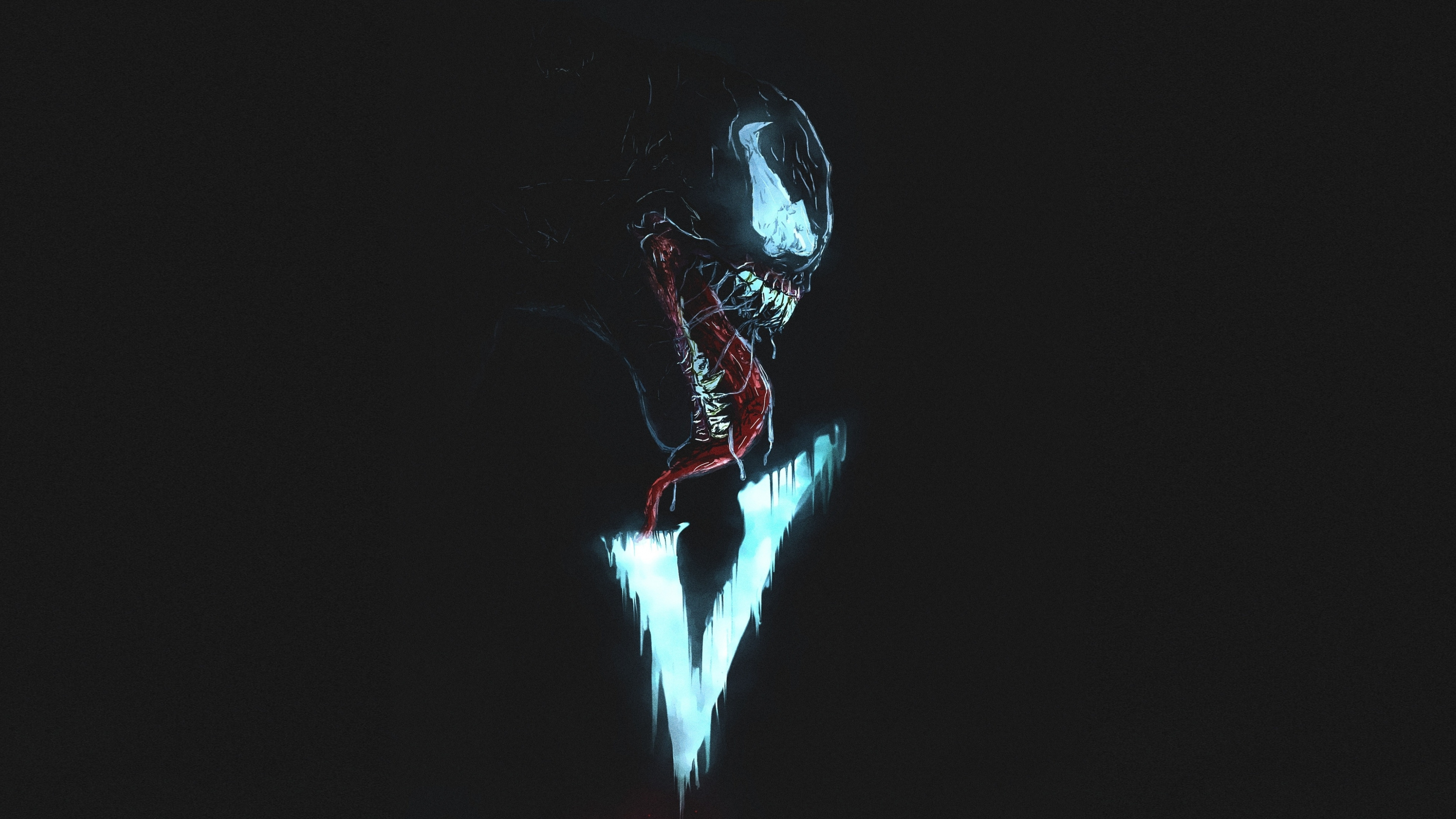 3840x2160 Download  wallpaper venom, villain, minimal, artwork, 4k, Desktop