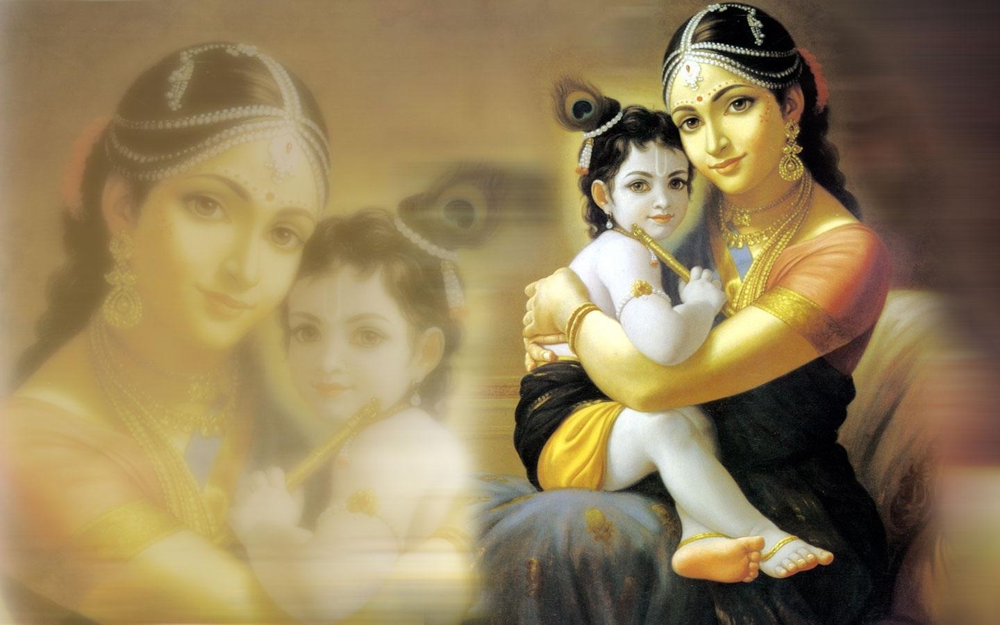 1440x900 Download Krishna With Yashoda Wallpaper And Image Mobile Version, Desktop