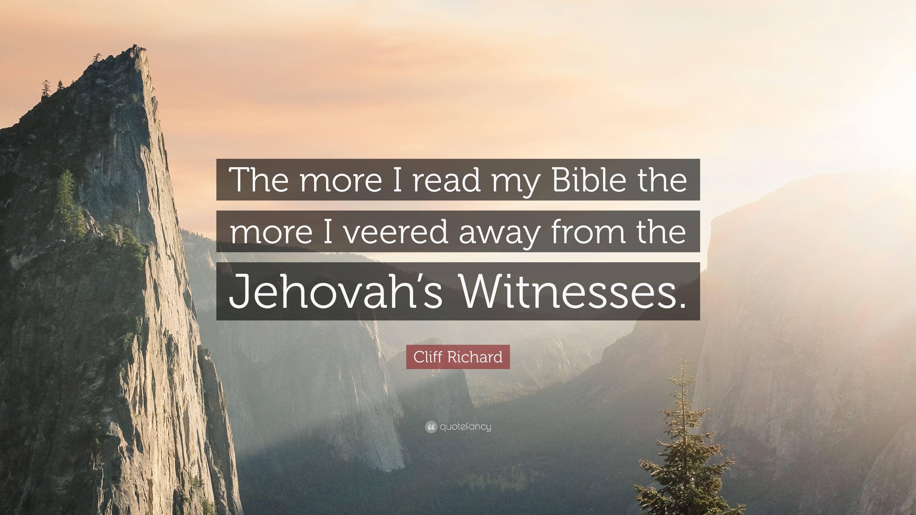 3840x2160 Cliff Richard Quote: “The more I read my Bible the more I veered, Desktop