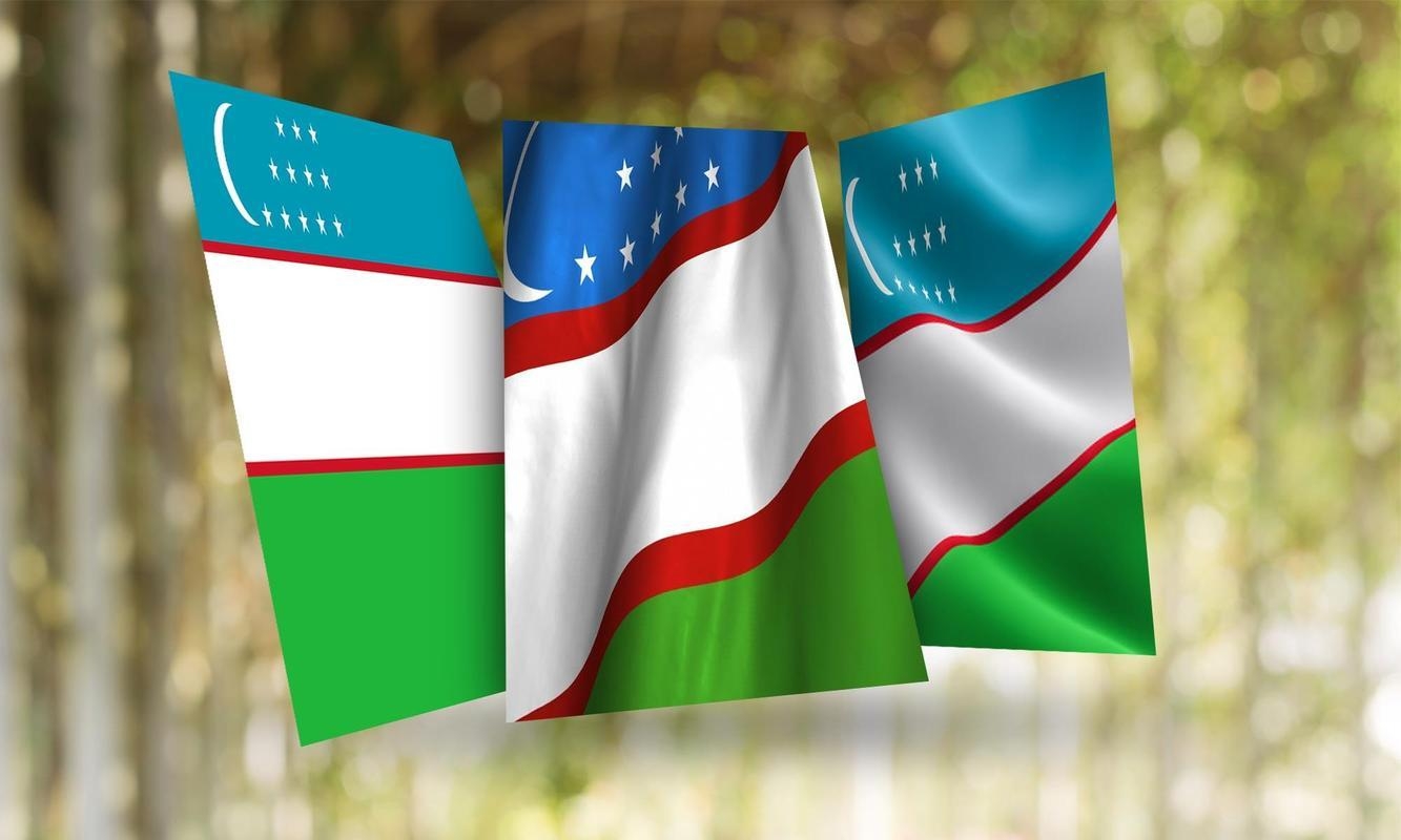 1340x800 Uzbekistan Flag Wallpaper for Android, Desktop