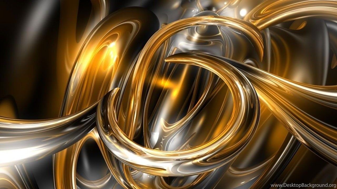 1280x720 Gold Abstract Wallpaper Desktop Background, Desktop