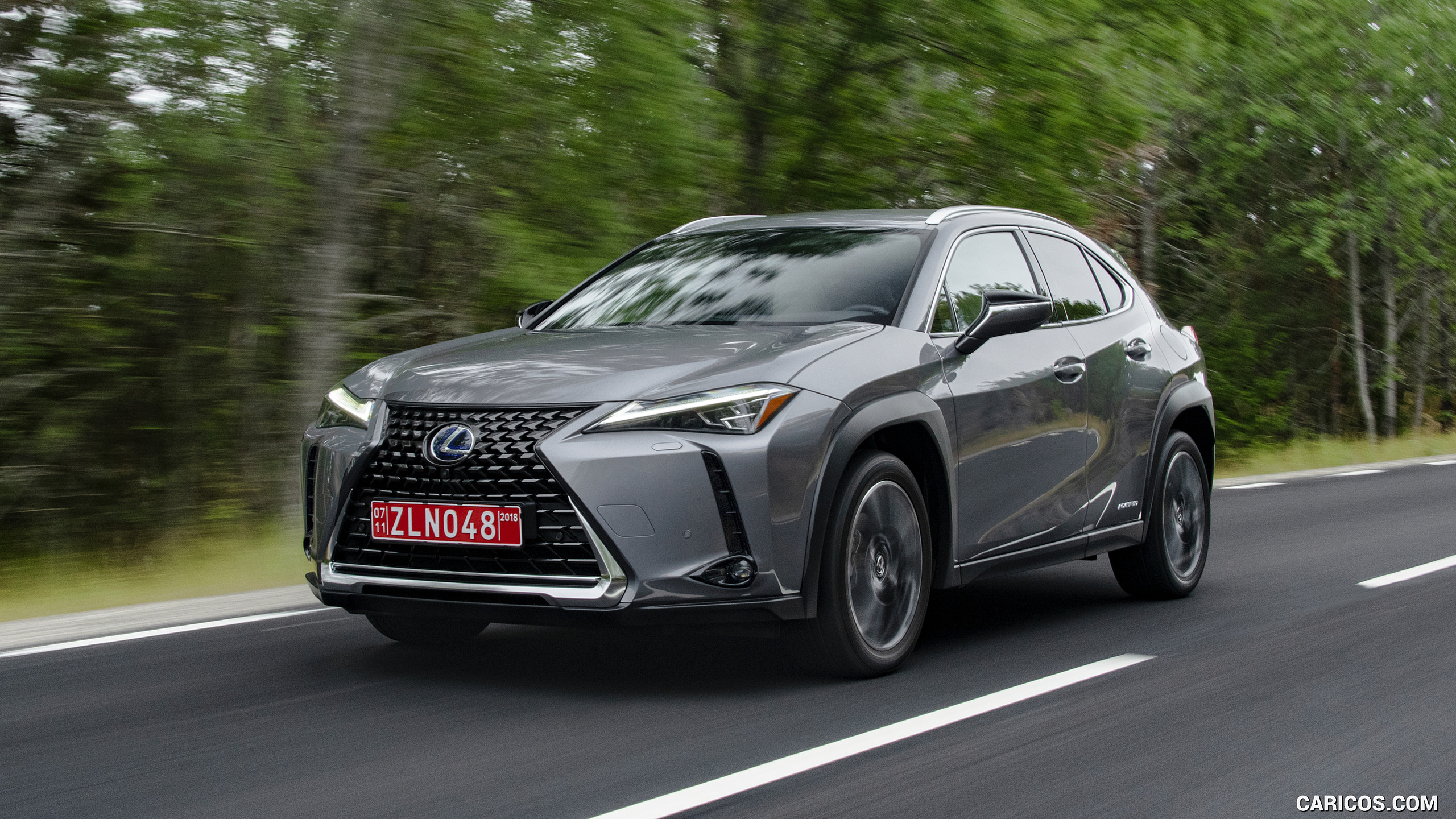 2560x1440 Lexus UX 250h Hybrid (Euro Spec; Grey) Three Quarter, Desktop