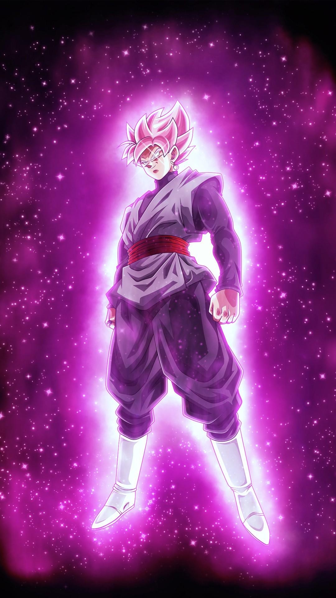 1080x1920 Super Saiyan Rosé Black Goku Dragon Ball Super 4K Wallpaper, Phone