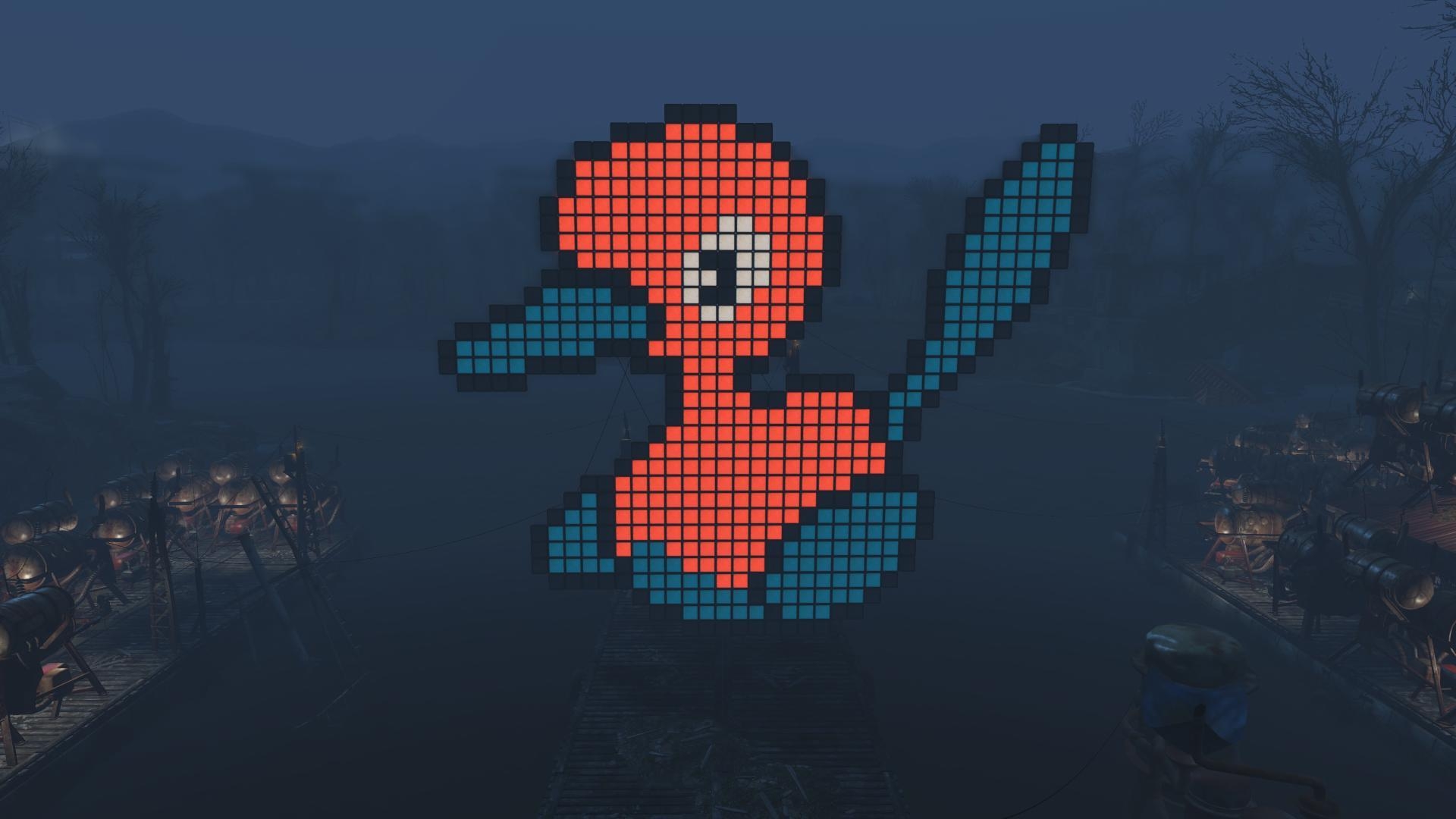 1920x1080 I made my favorite Pokemon with lightboxes - Porygon 2, Desktop