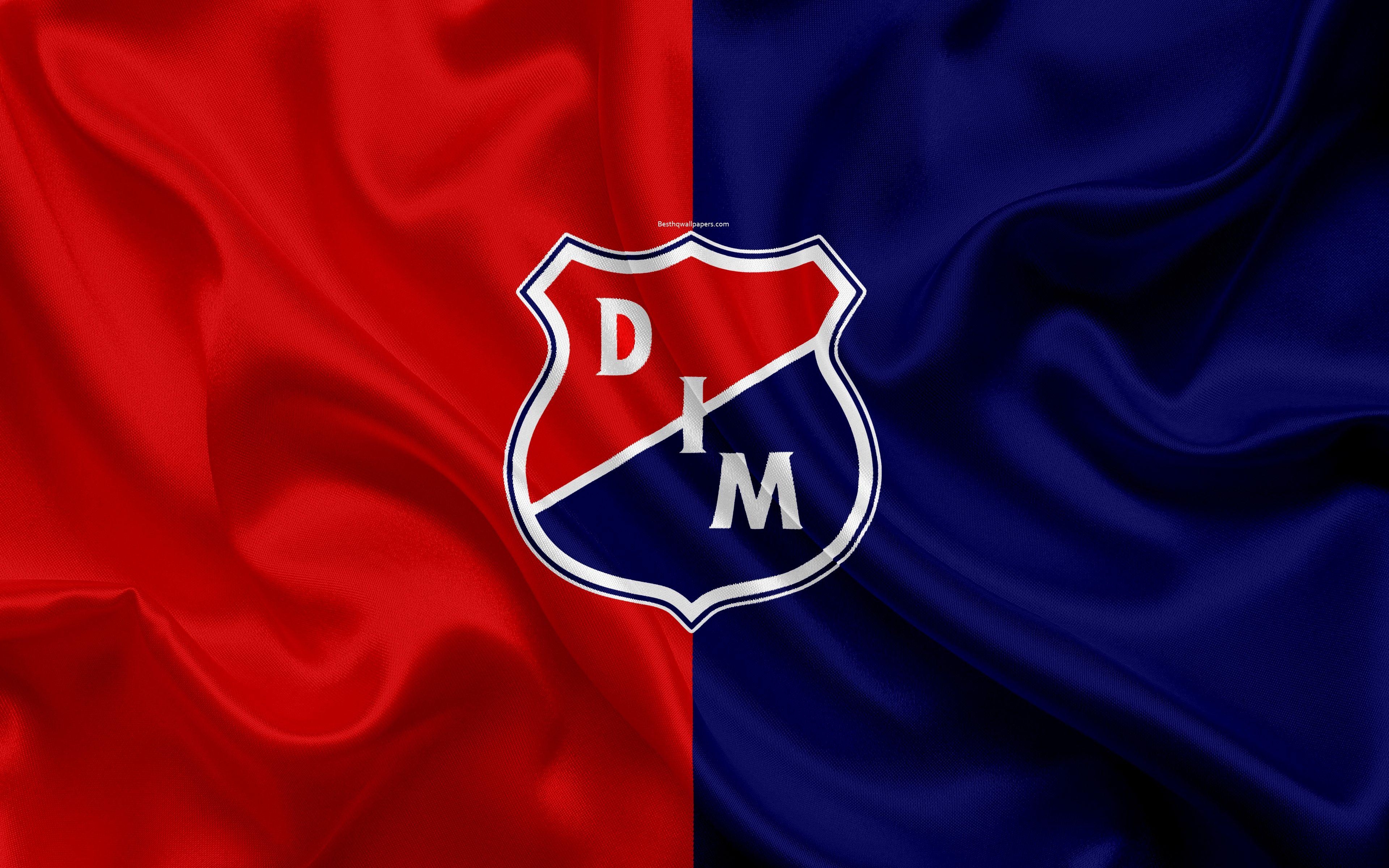 3840x2400 Download wallpaper Deportivo Independiente Medellin, DIM, 4k, logo, Desktop