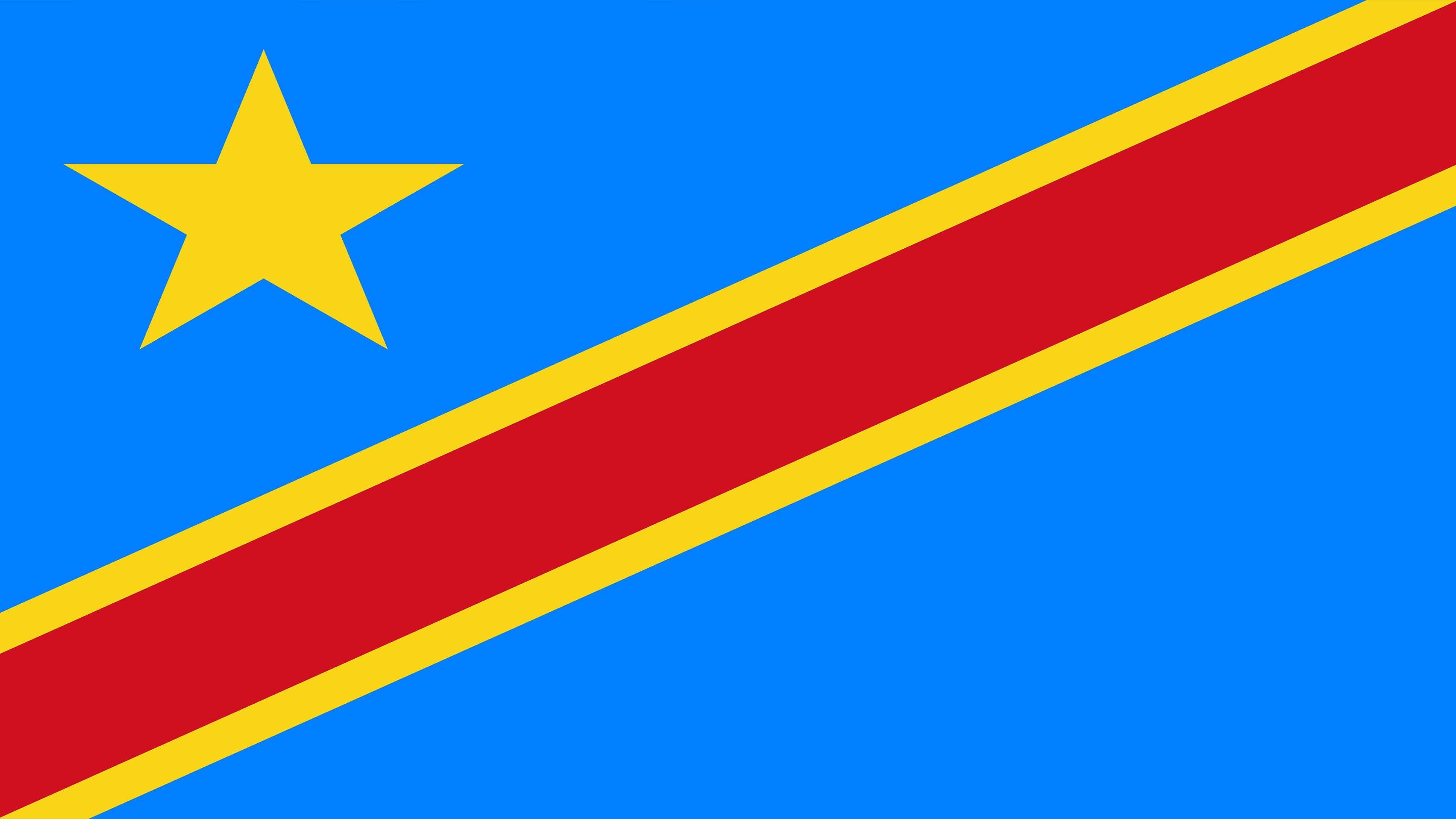 3840x2160 Democratic Republic Of The Congo Flag UHD 4K Wallpaper, Desktop