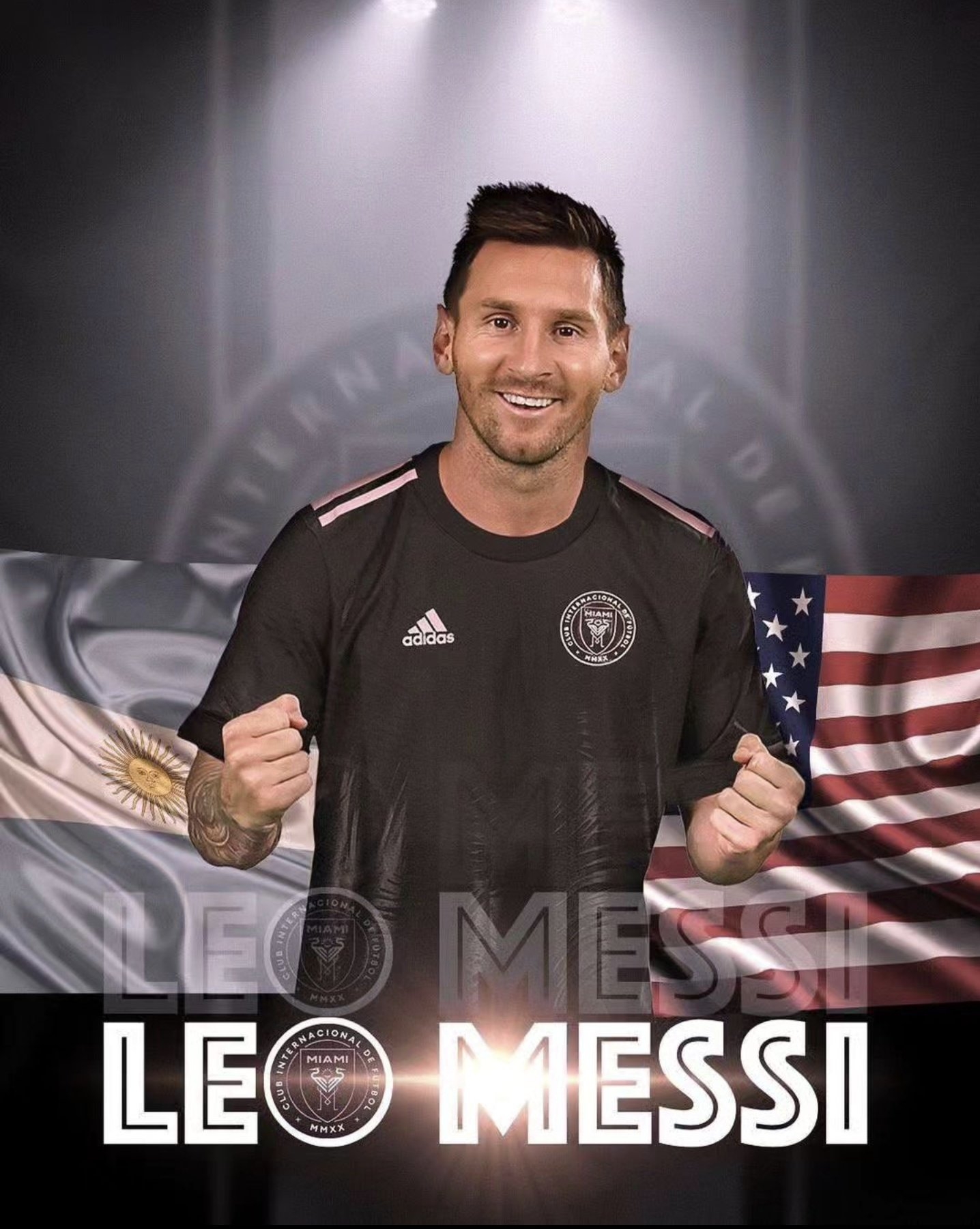 1440x1810 Messi Inter Miami wallpaper, Phone