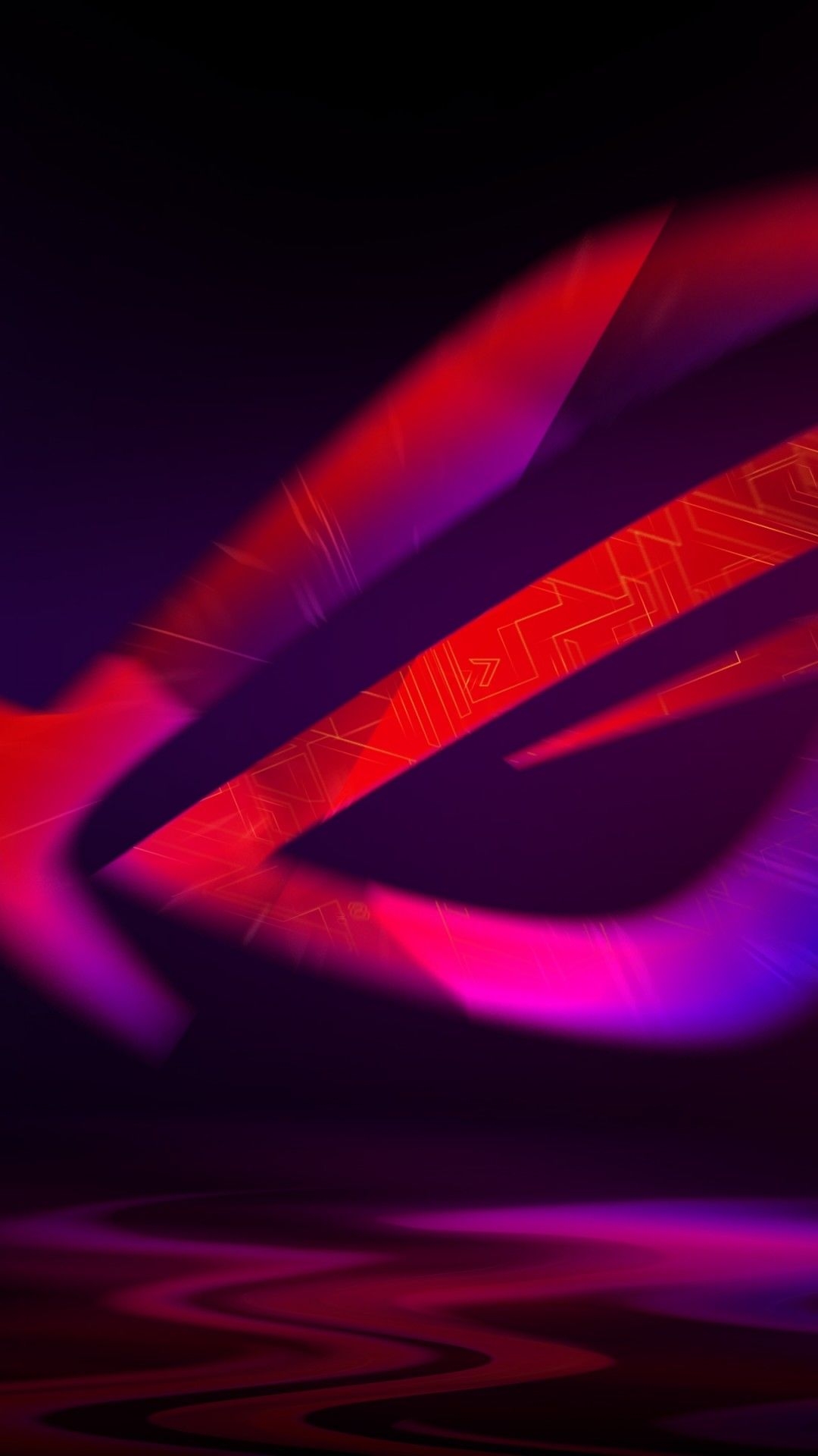 1080x1920 Republic Of Gamers, Asus, Rog, Neon Logo. Neon logo, Abstract, Phone