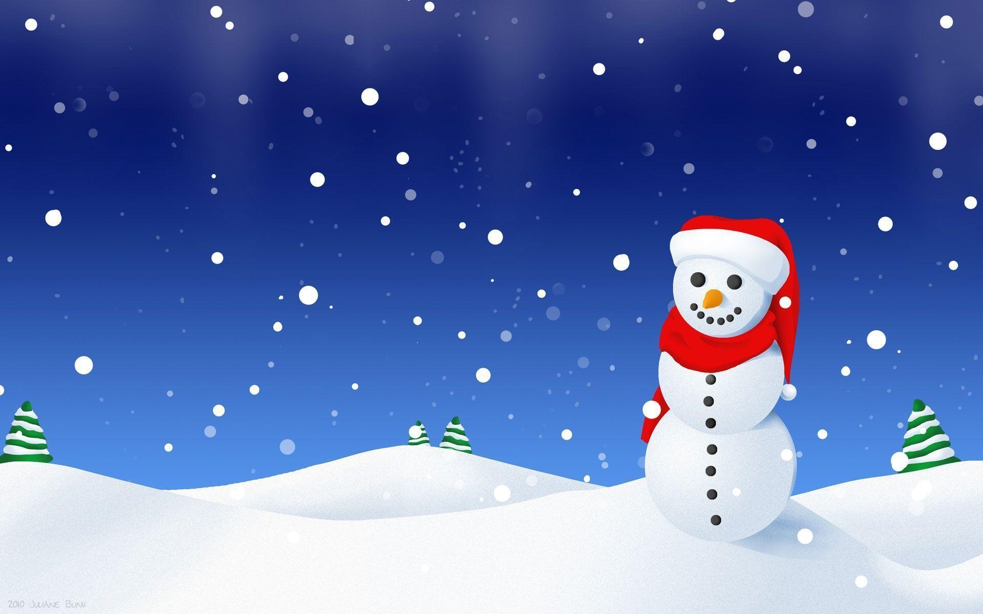 1920x1200 Winter Snowman Wallpaper, Desktop