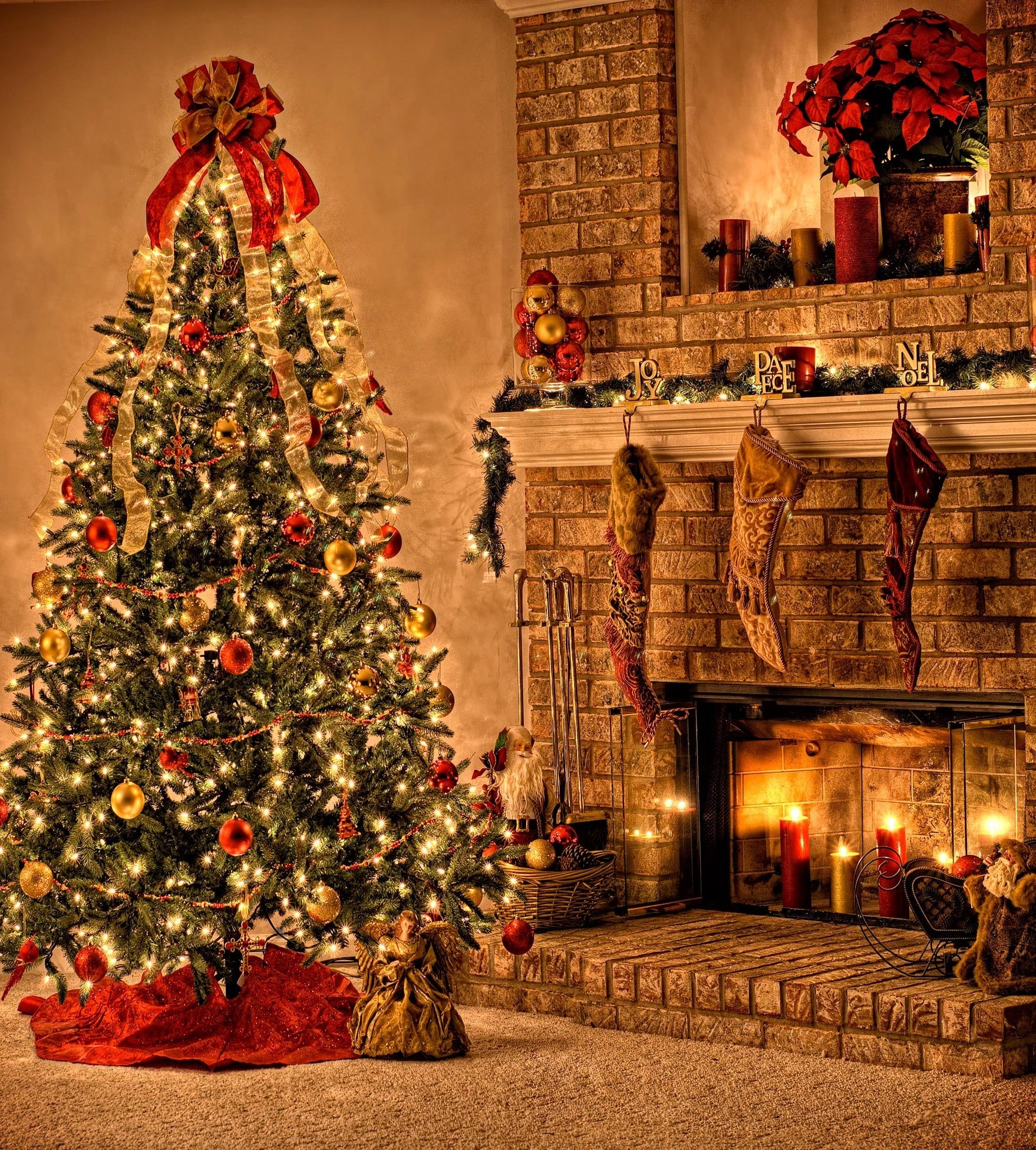 1760x1950 Cozy Christmas Wallpaper, Phone