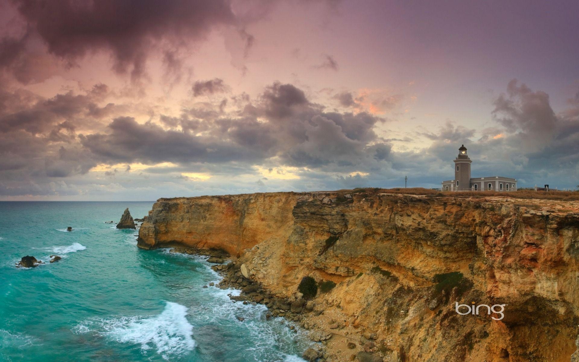 1920x1200 Red Point Lighthouse In Puerto Rico Bing Wallpaper, Desktop