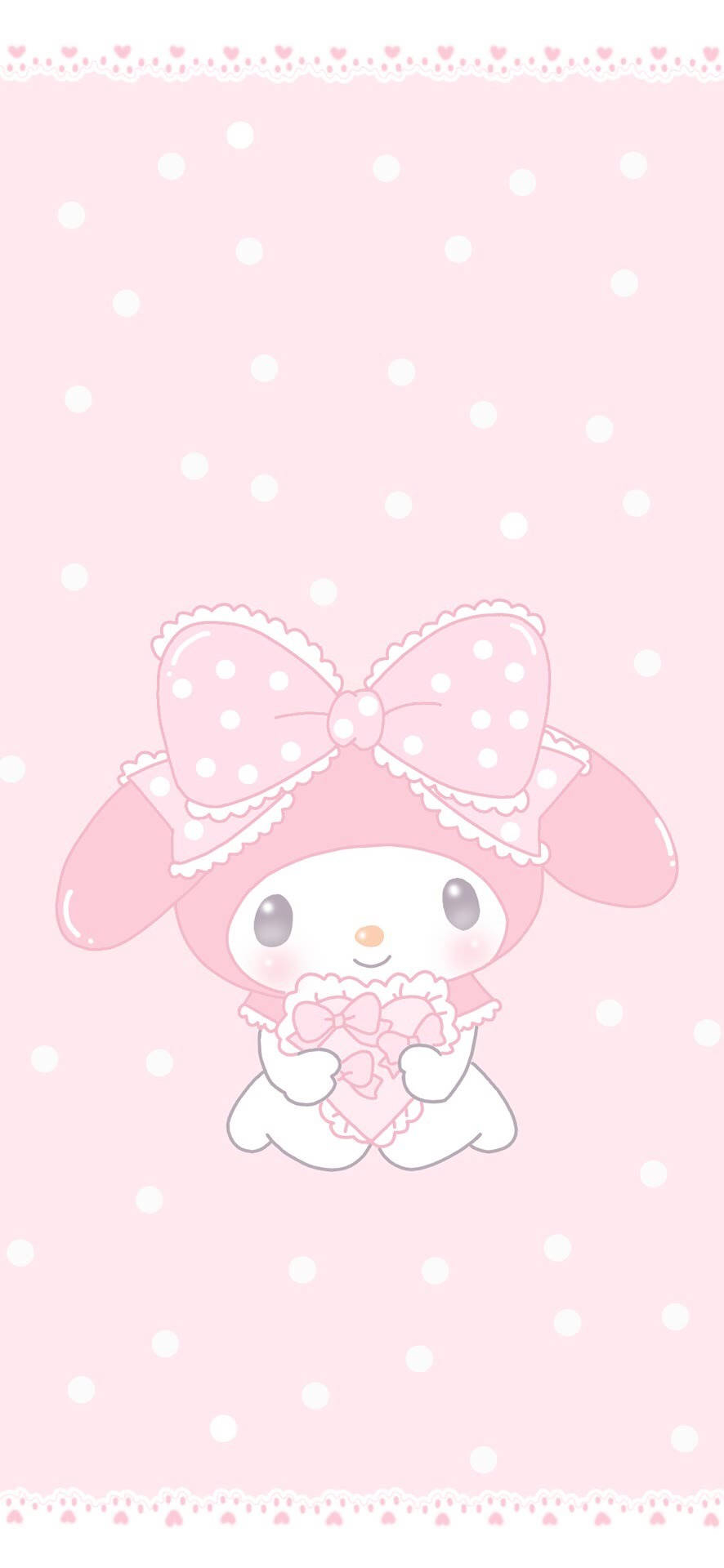 890x1920 Download My Melody Soft Aesthetic Wallpaper, Phone