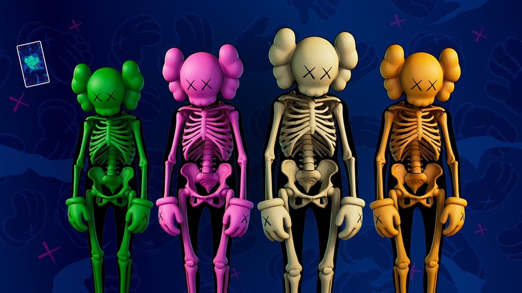 1030x580 Kaws Skeleton Fortnite wallpaper, Desktop