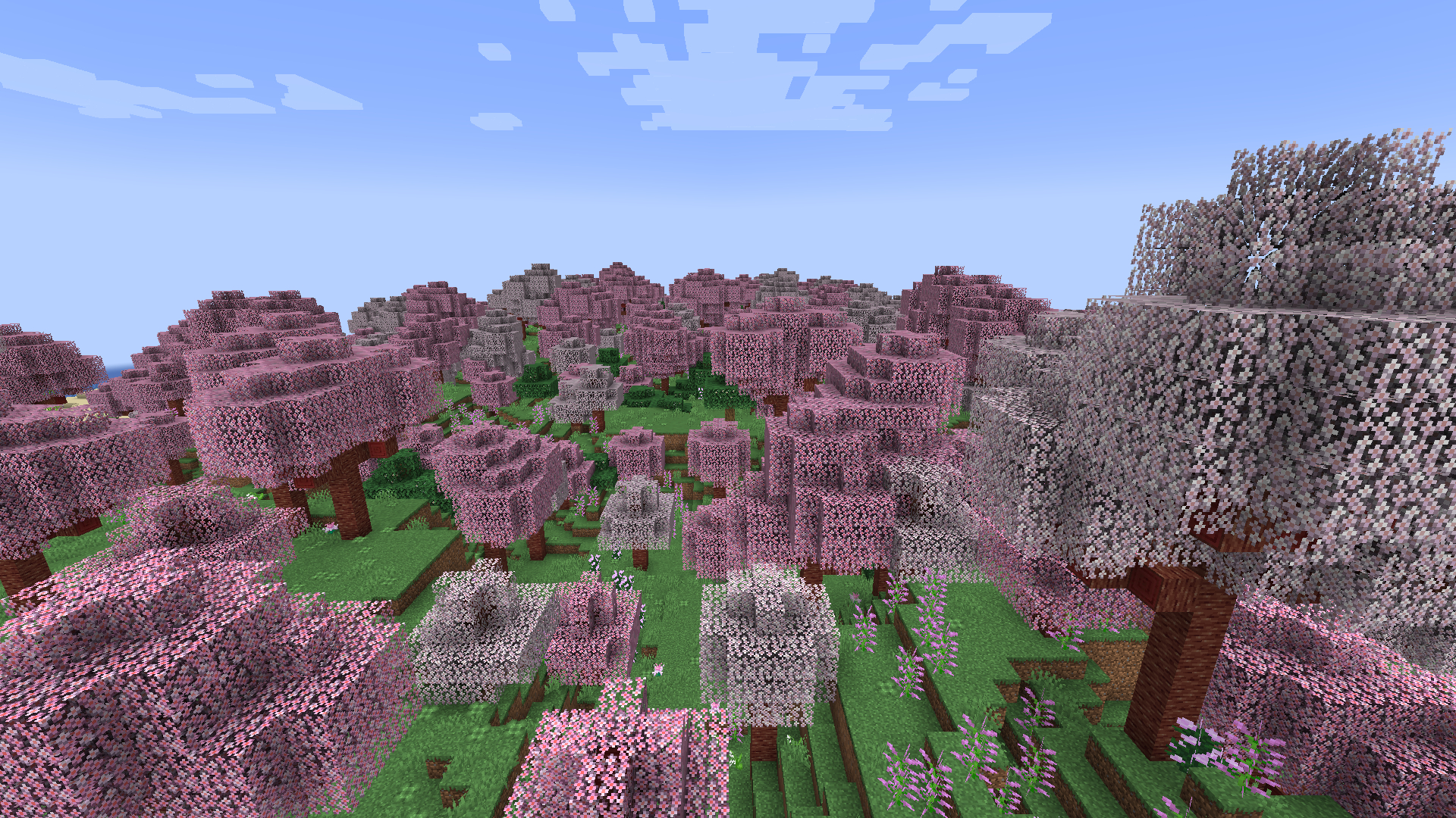 1920x1080 Cherry Blossom Grove. Biomes O' Plenty, Desktop