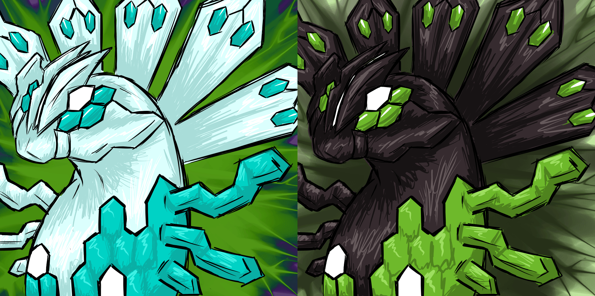 2000x1000 Zygarde HD Wallpaper, Dual Screen