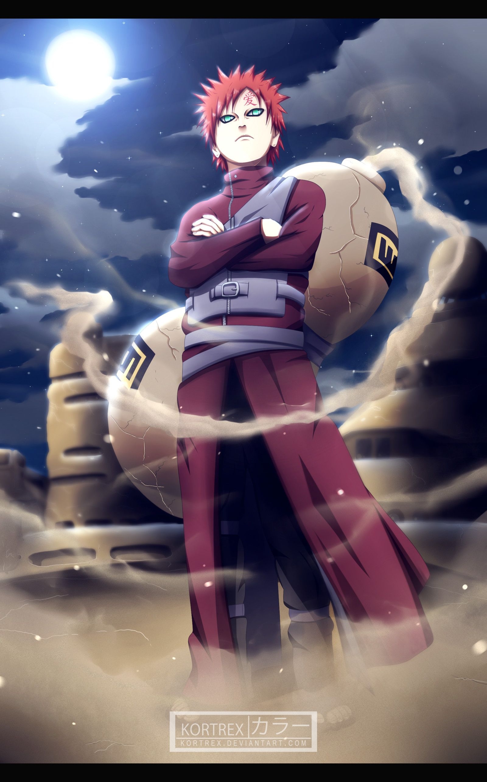 1600x2570 Gaara Wallpaper 3D, Phone