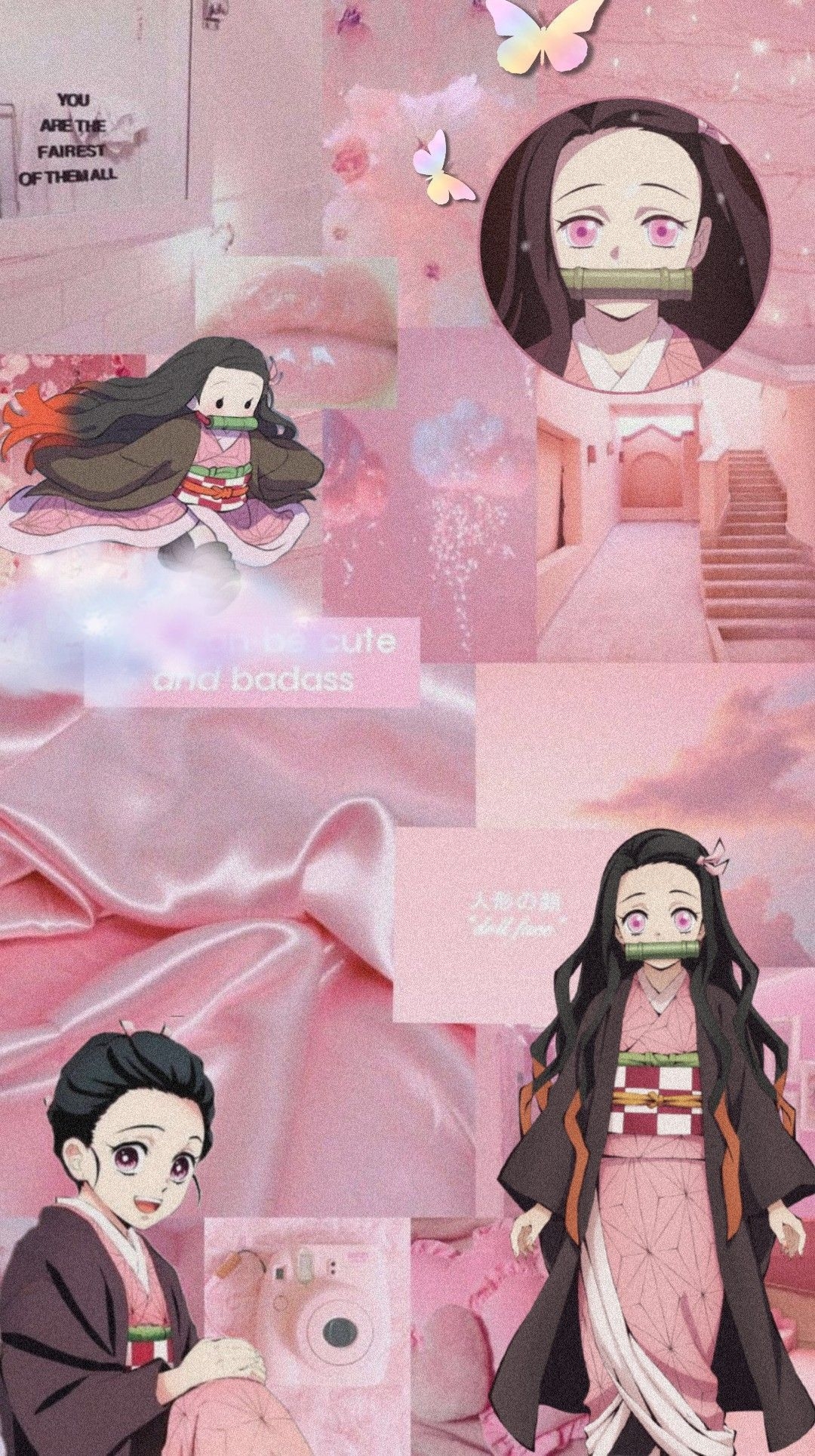 1080x1930 Nezuko wallpaper cute. Wallpaper anime, Seni anime, Karakter animasi, Phone