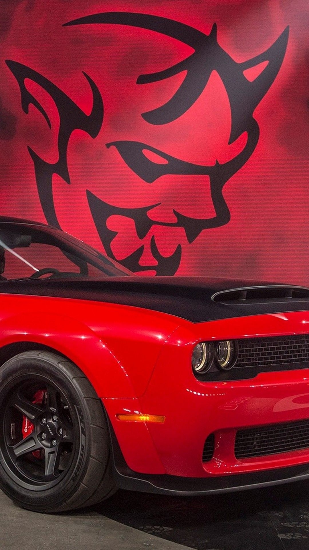 1080x1920 Red Dodge Demon Wallpaper, Phone