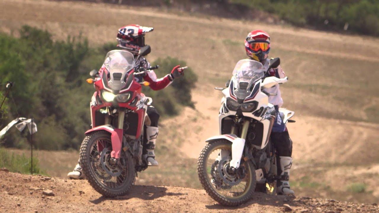 1280x720 Honda Motorcycles Africa Twin Marquez and Barreda Main Film, Desktop