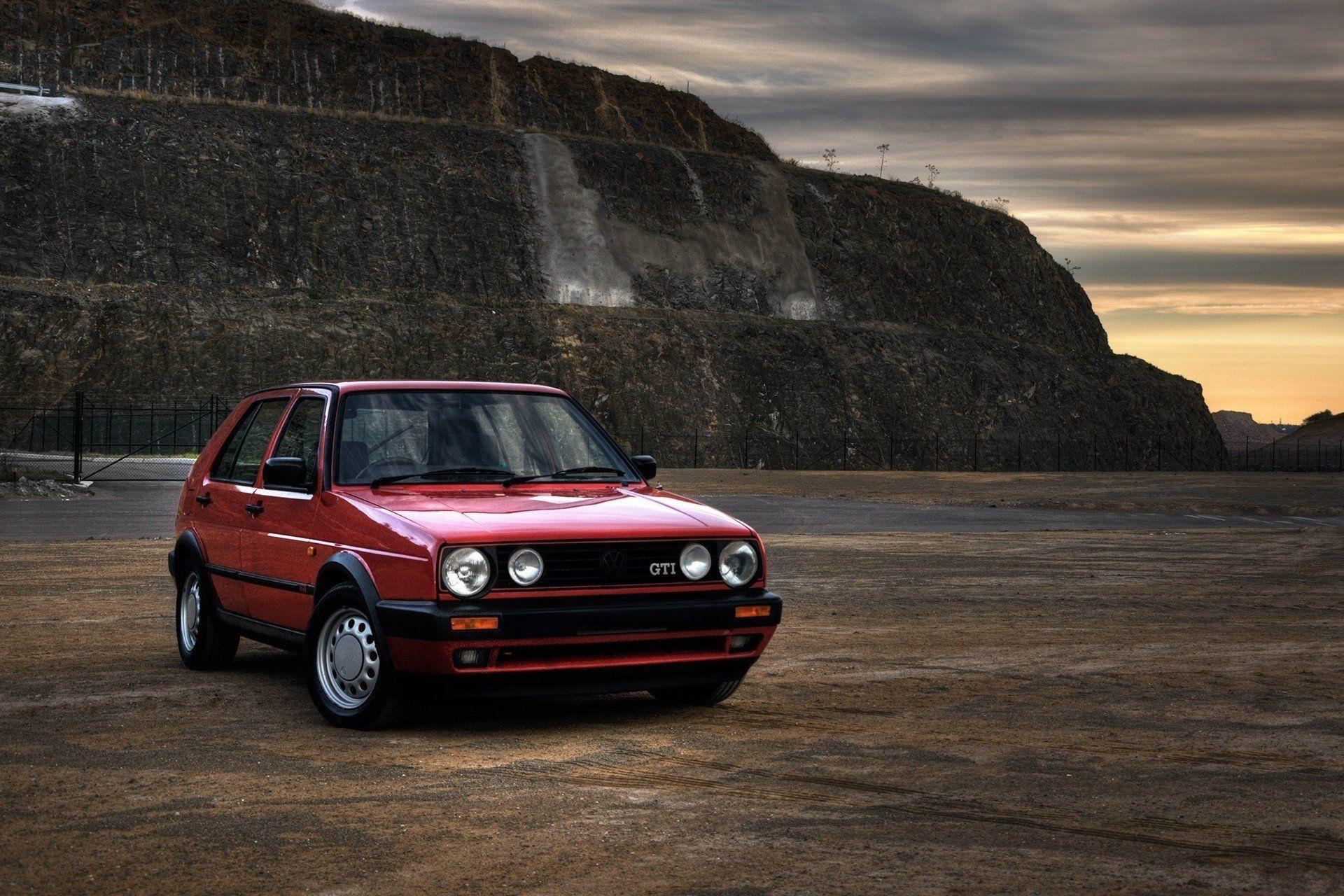 1920x1280 gti mk2 vehicles red classic golf volkswagen vw HD wallpaper. Volkswagen golf mk Golf gti, Volkswagen golf mk1, Desktop