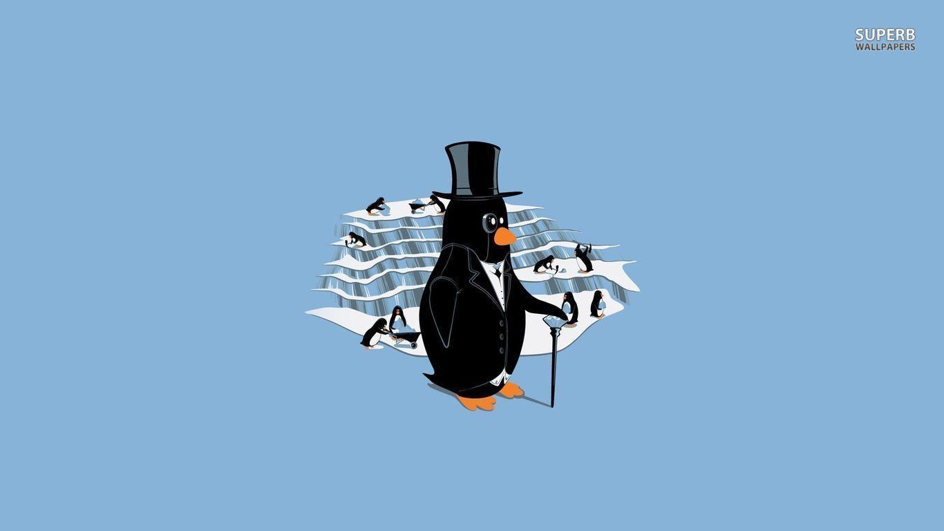 1370x770 Classy penguin wallpaper Art wallpaper - #, Desktop