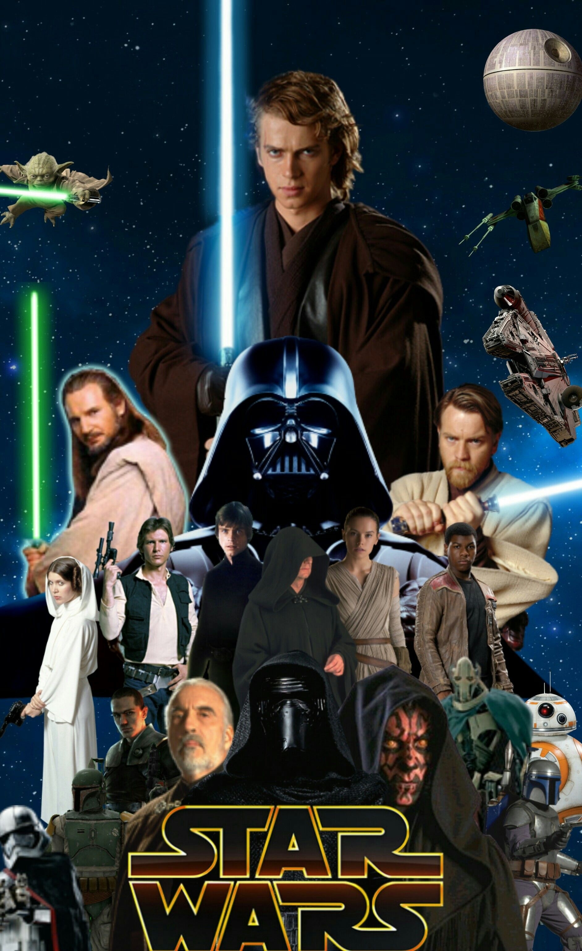 1890x3080 Star Wars Movie Poster Wallpaper, Phone