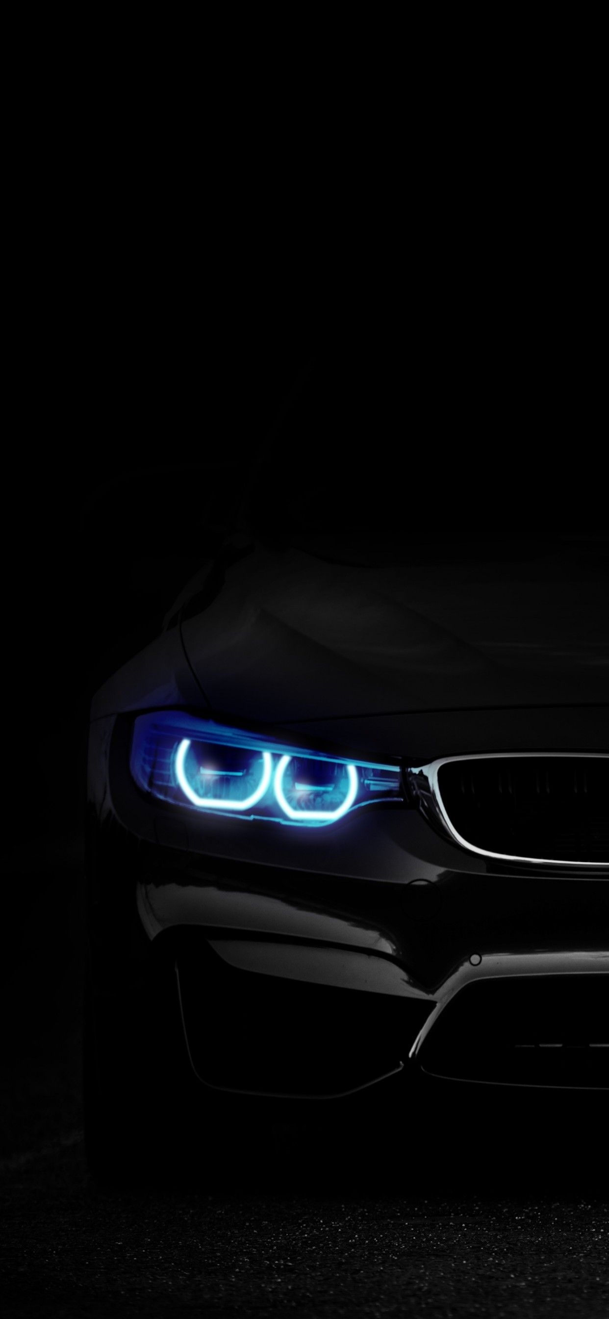 1250x2690 BMW M3 4K Wallpaper, Angel Eyes, Black Background, 5K, Black Dark, Phone