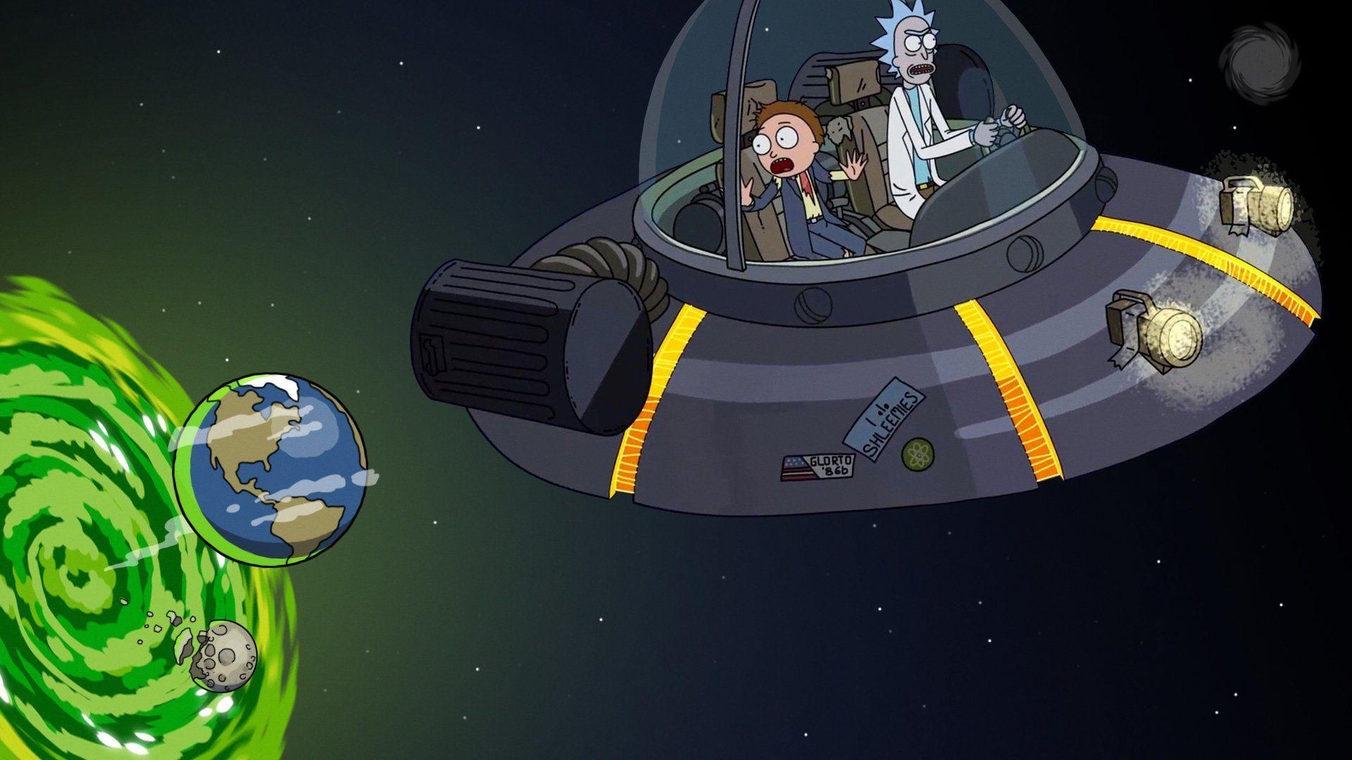 1920x1080 TV Show Rick And Morty Rick Sanchez Morty Smith Spaceship Wallpaper. Papel de parede do notebook, Papel de parede pc, Rick and morty, Desktop