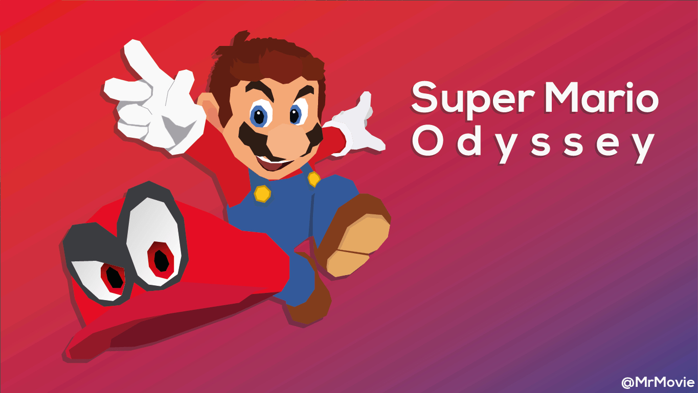 1370x770 A Super Mario Odyssey Wallpaper In Material Flat Design I Made It, Desktop