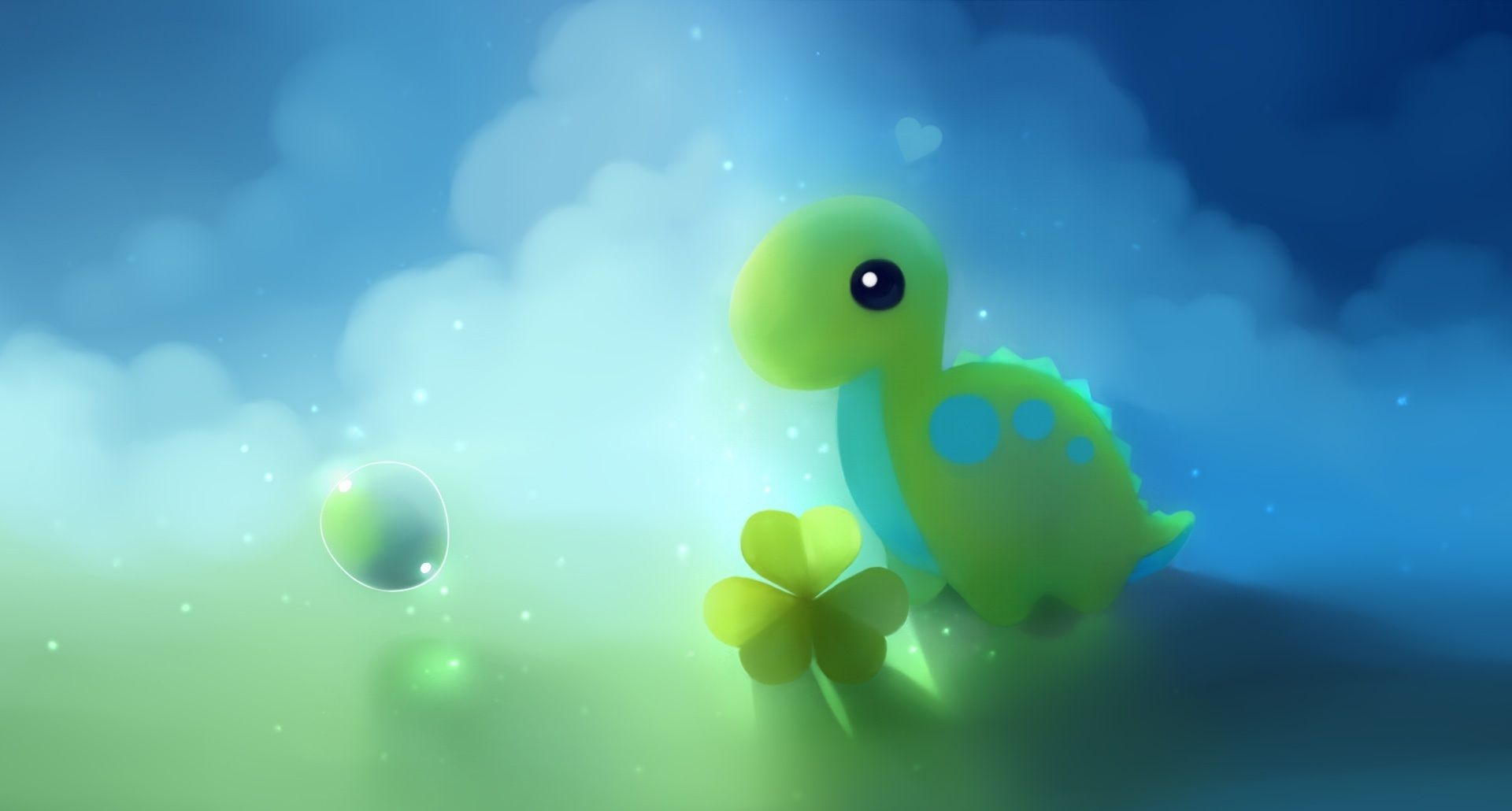 1920x1030 Cute Dinosaur Wallpaper 3D, Desktop