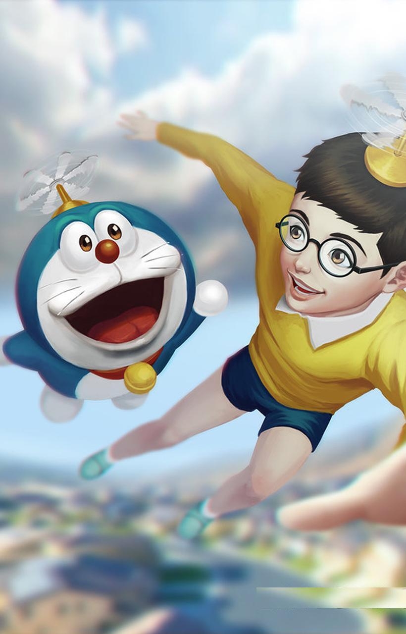 820x1280 Doraemon Wallpaper 3D HD For Android, Phone