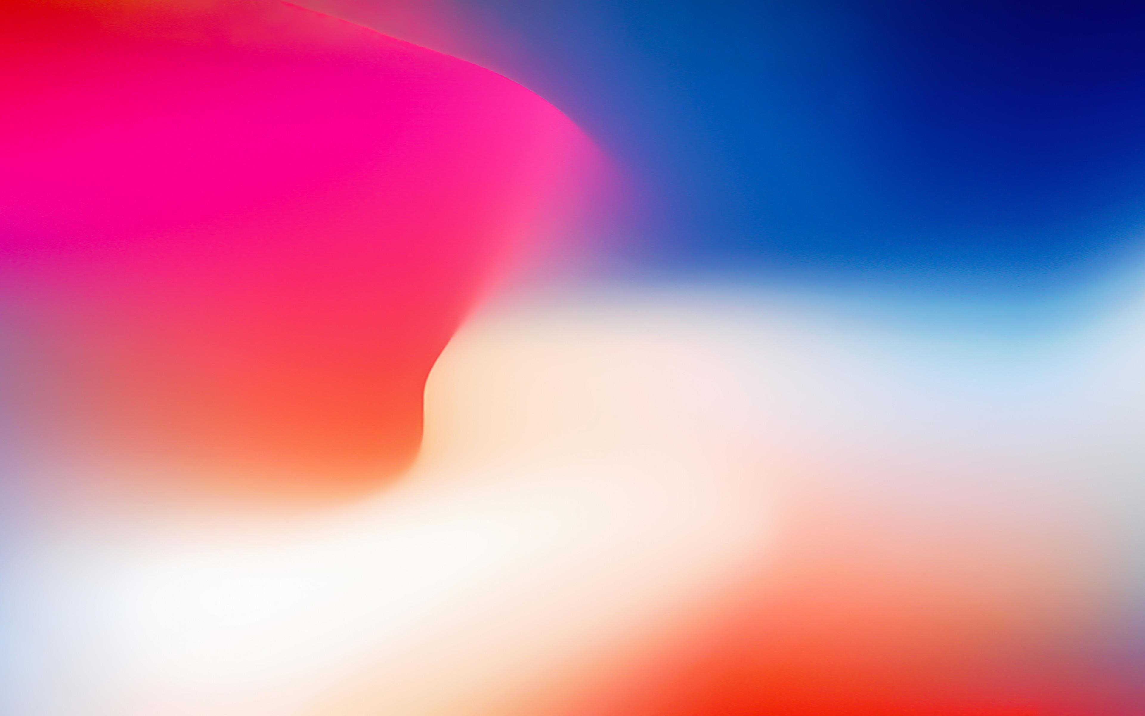 3840x2400 Download  wallpaper iphone x, stock, colorful gradient, Desktop