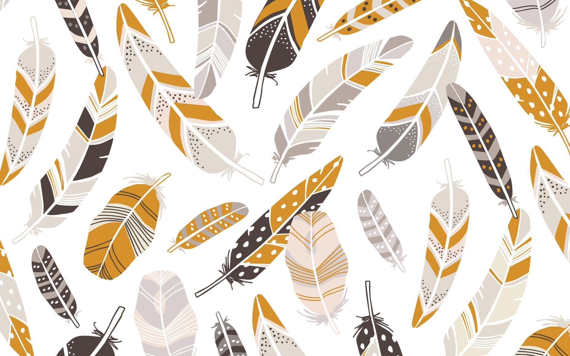 1860x1170 Brown white grey orange feathers desktop wallpaper background. Desktop wallpaper art, Cute laptop wallpaper, Desktop wallpaper art design, Desktop