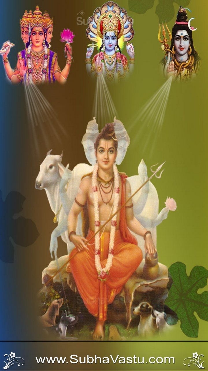 720x1280 Subhavastu Mobile Wallpaper: Dattatreya, Phone