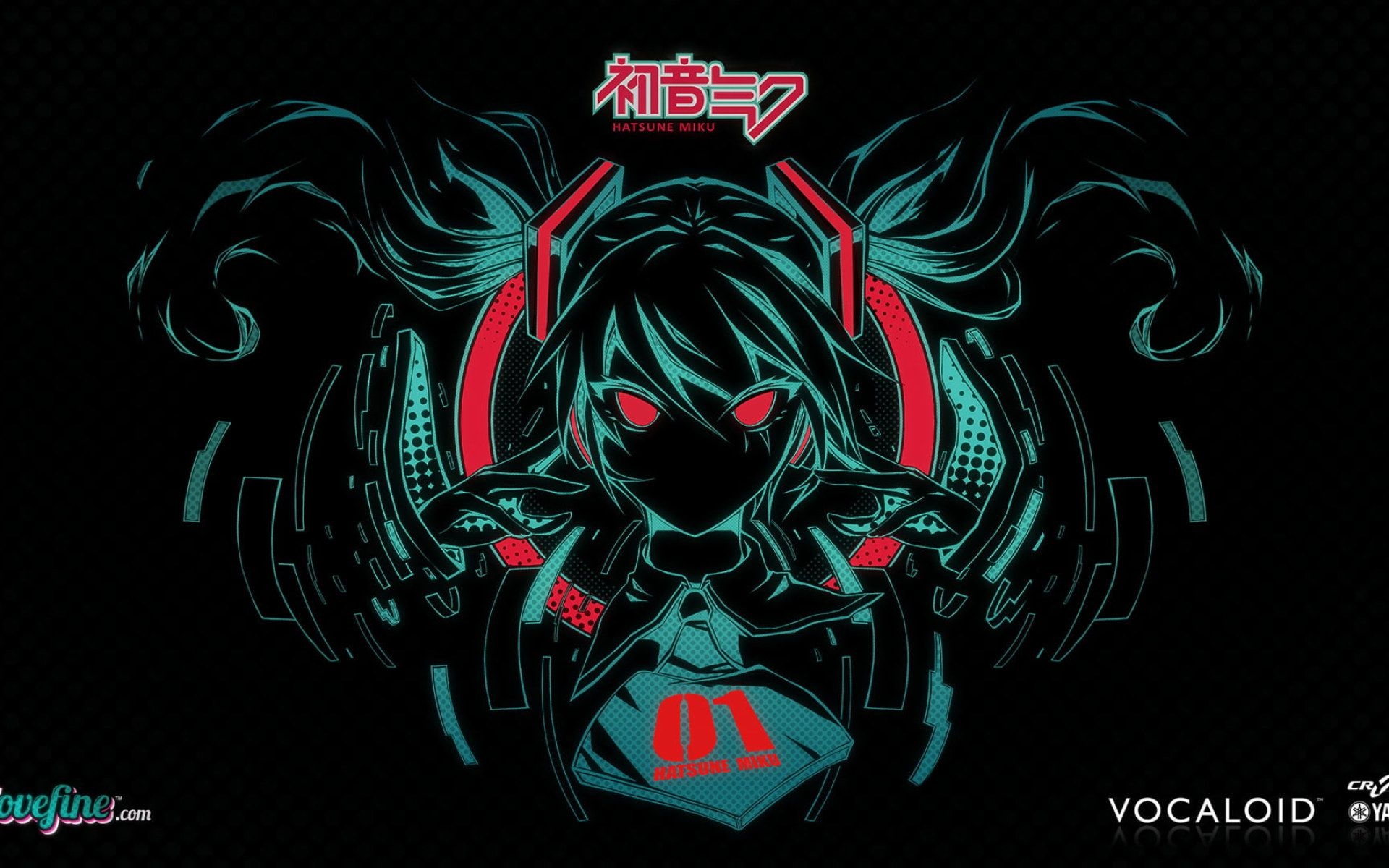 1920x1200 Hatsune Miku wallpaper, Vocaloid, anime girls, twintails, black background • Wallpaper For You HD Wallpaper For Desktop & Mobile, Desktop