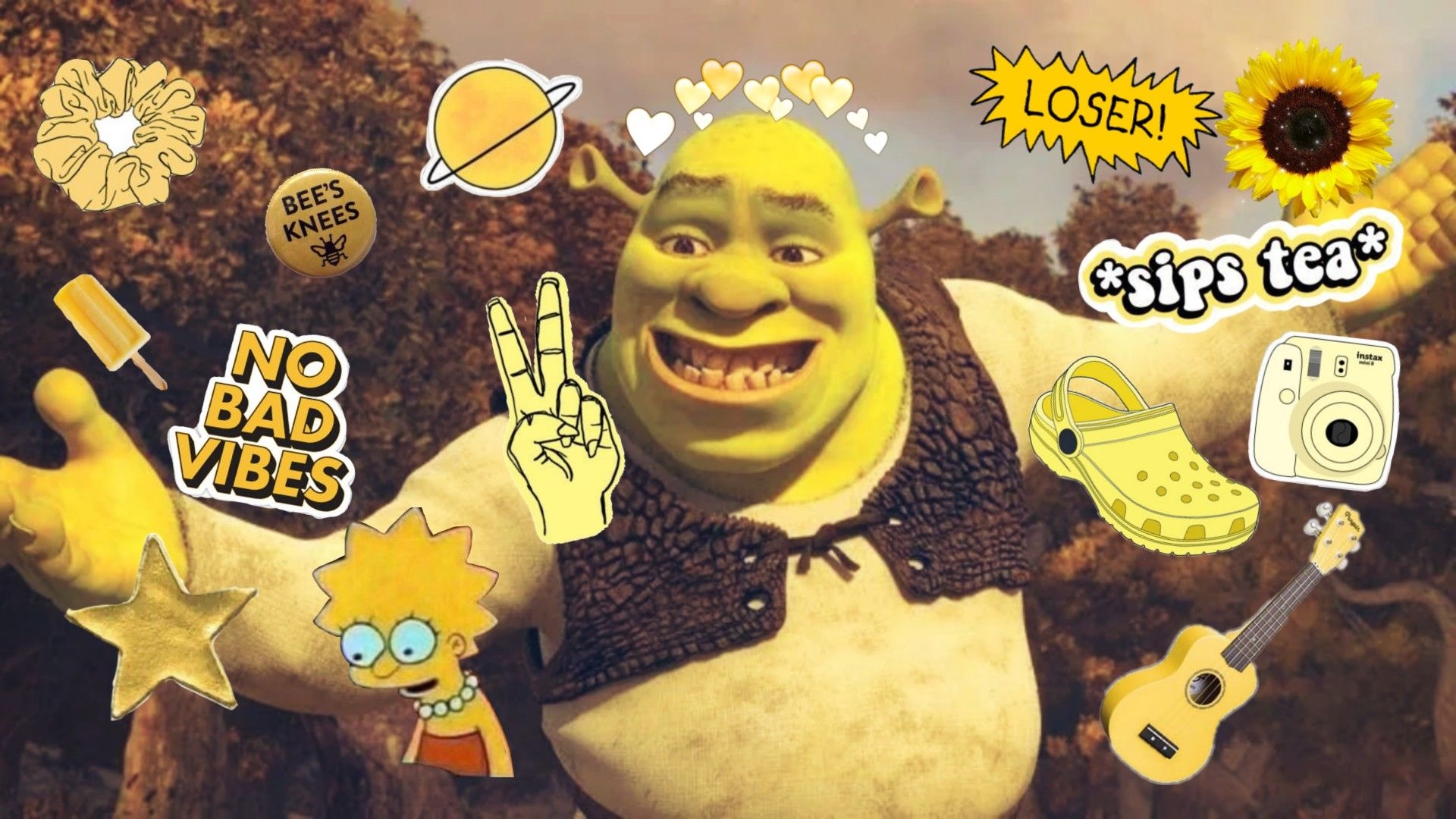 1920x1080 shrek Shrek yellow aesthetic Image, Desktop