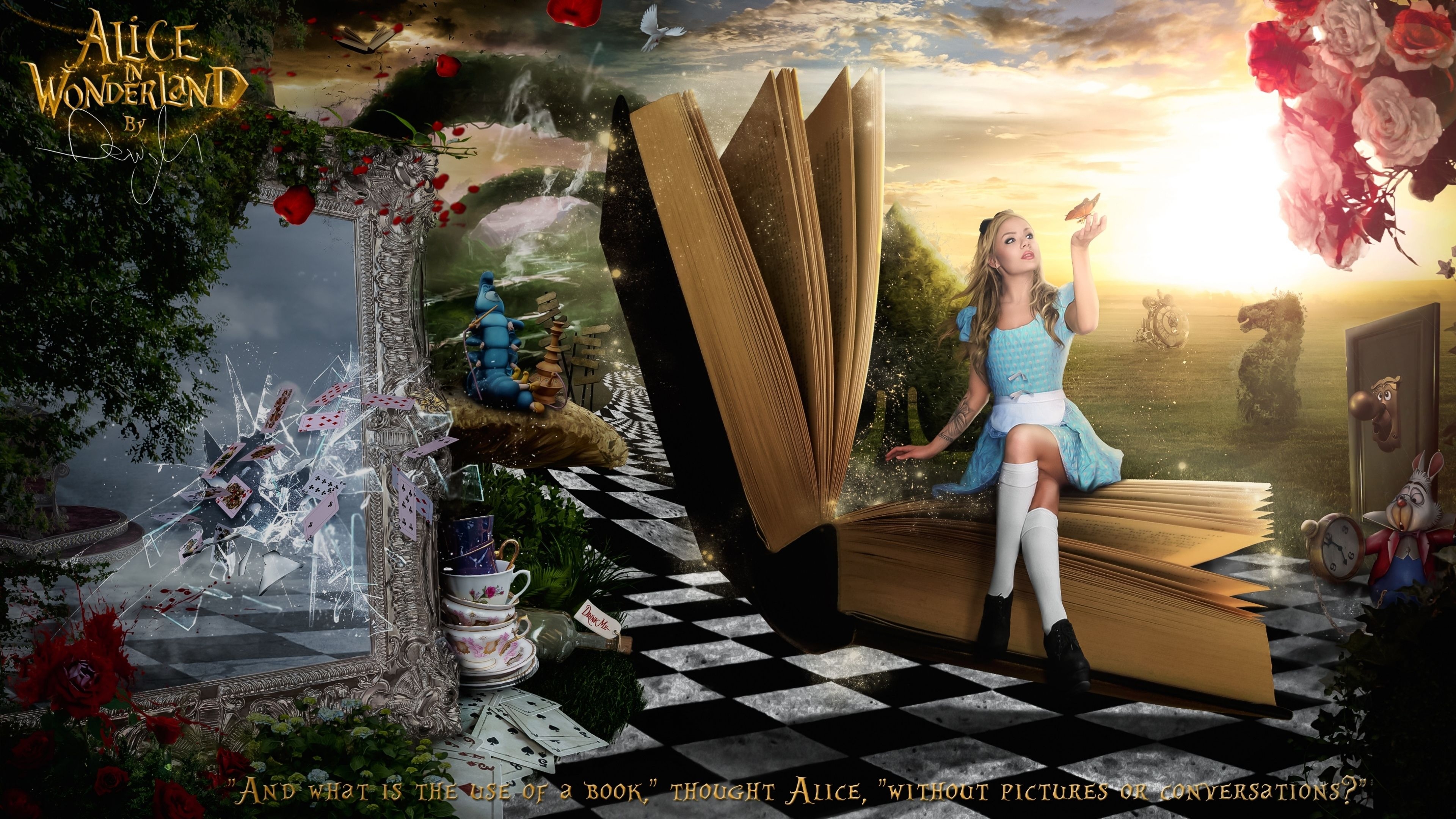 3840x2160 Alice in Wonderland Wallpaper, Desktop