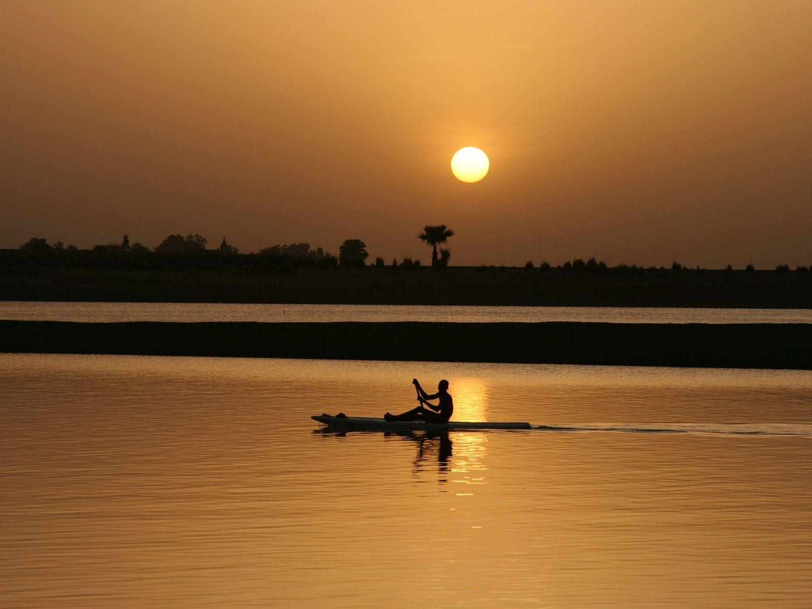 1600x1200 Sunset Niger River #Wallpaper, Desktop