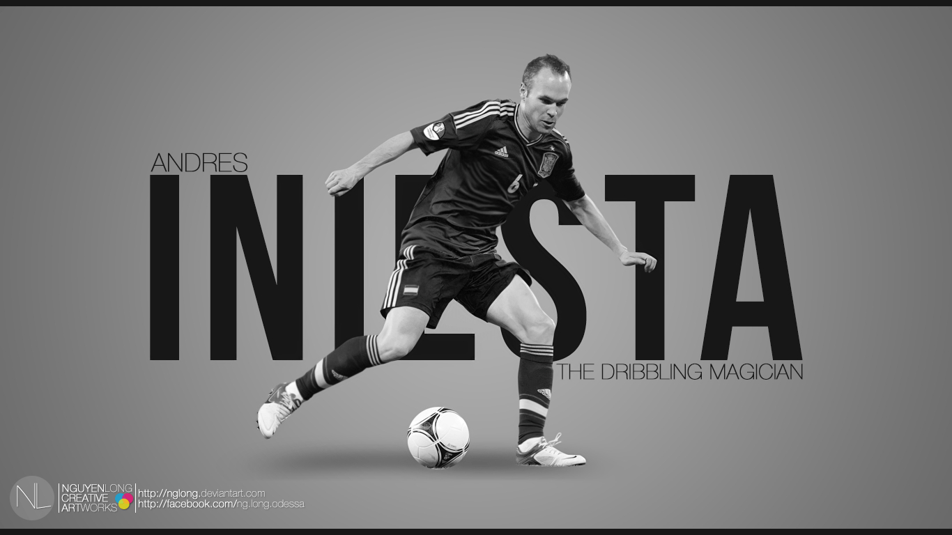 1370x770 Andres Iniesta Wallpaper, Desktop