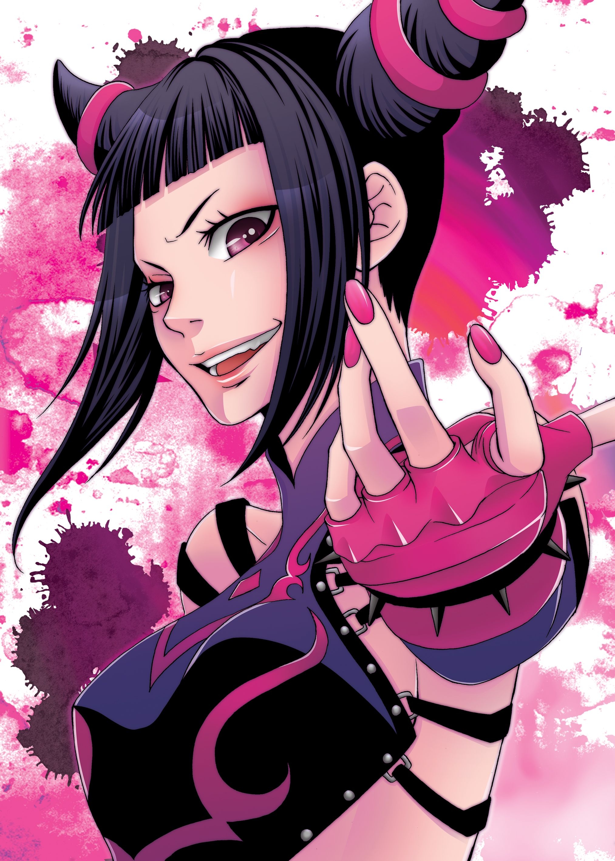 2030x2840 Street fighter art, Juri, Phone