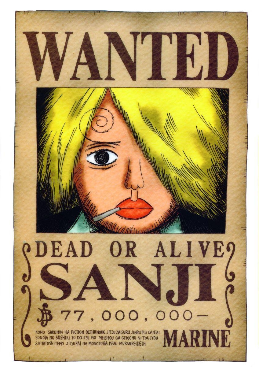 850x1200 What's wrong with Sanji's Wanted Paper?. One Piece Forum, Phone