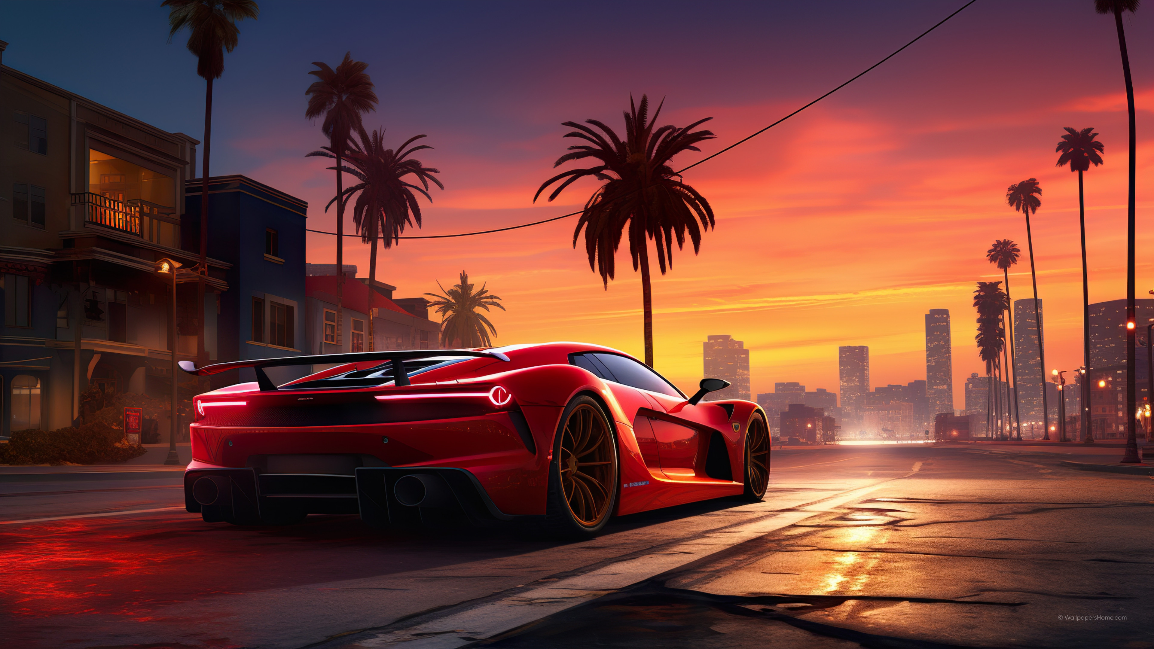 3840x2160 Wallpaper GTA Vice City, fan art, 4K, Games, Desktop