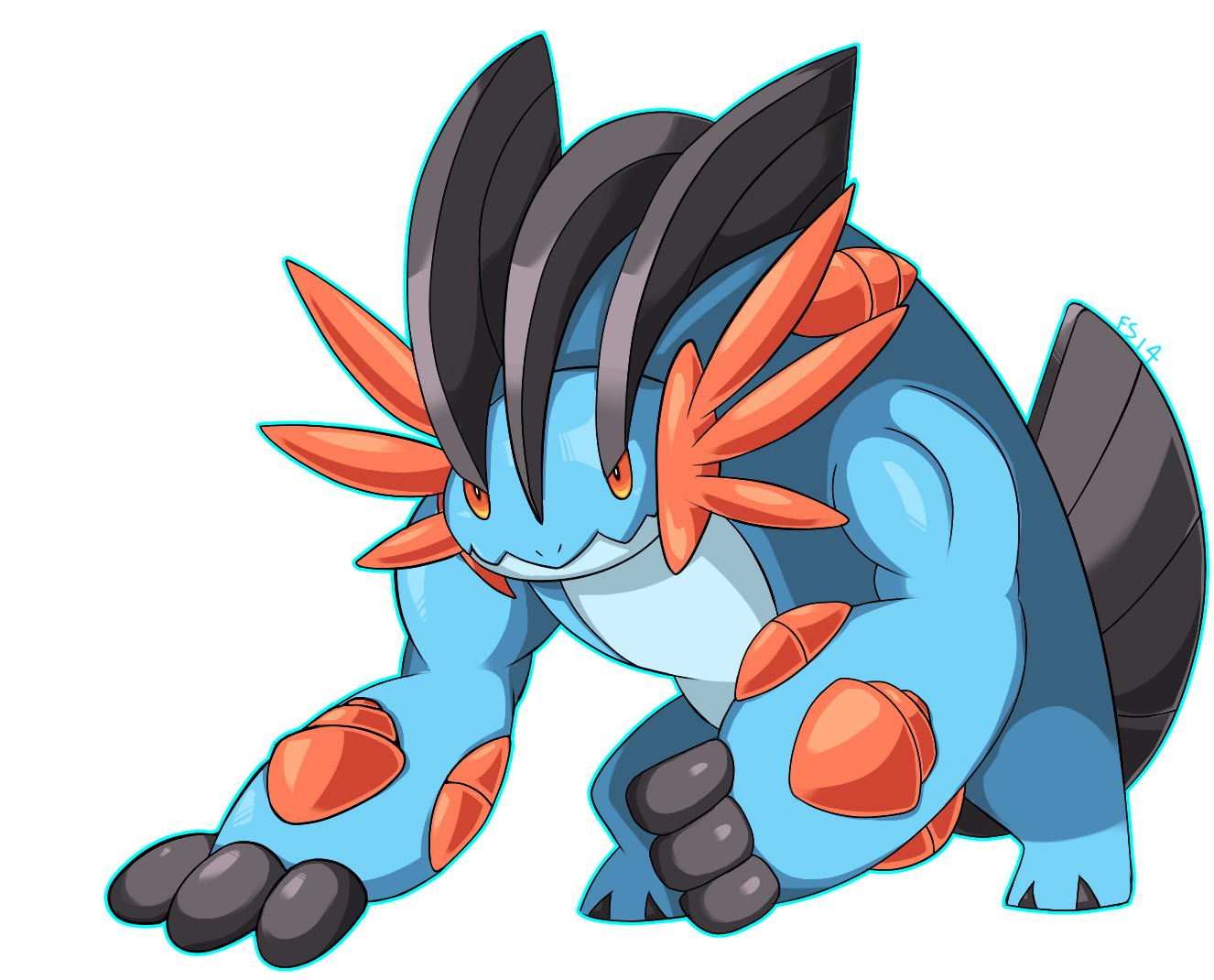 1330x1070 Mega Swampert, Desktop