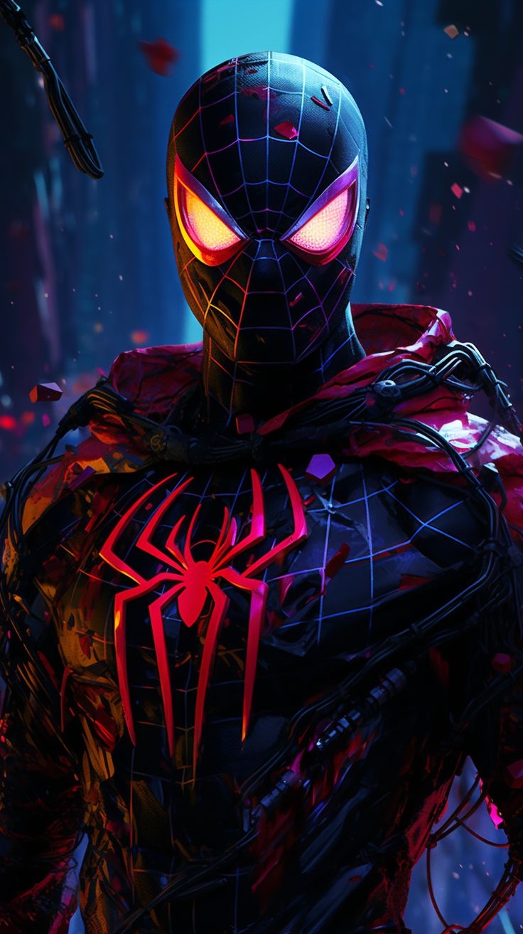 740x1320 miles morales spiderman, 4k, phone, Phone