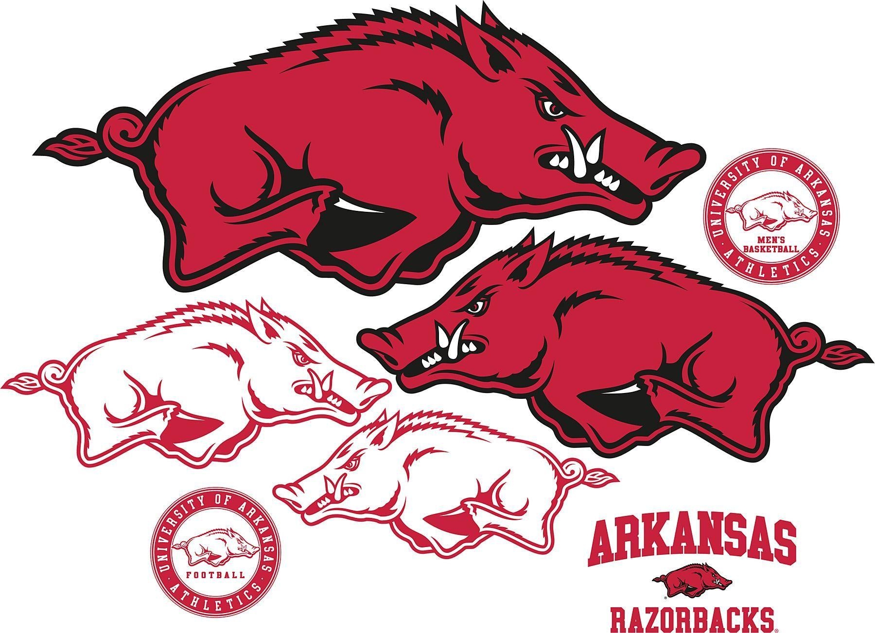 1800x1310 Brewster Wallpaper Arkansas Razorbacks Logo Fathead Jr, Desktop