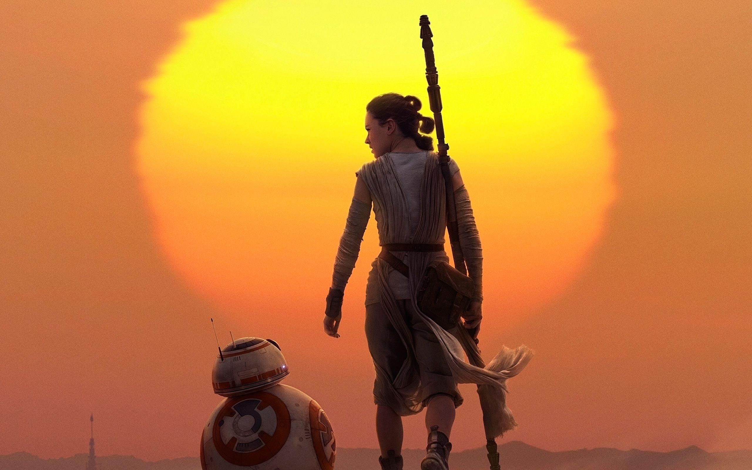 2560x1600 Rey & BB 8 Star Wars The Force Awakens Wallpaper, Desktop